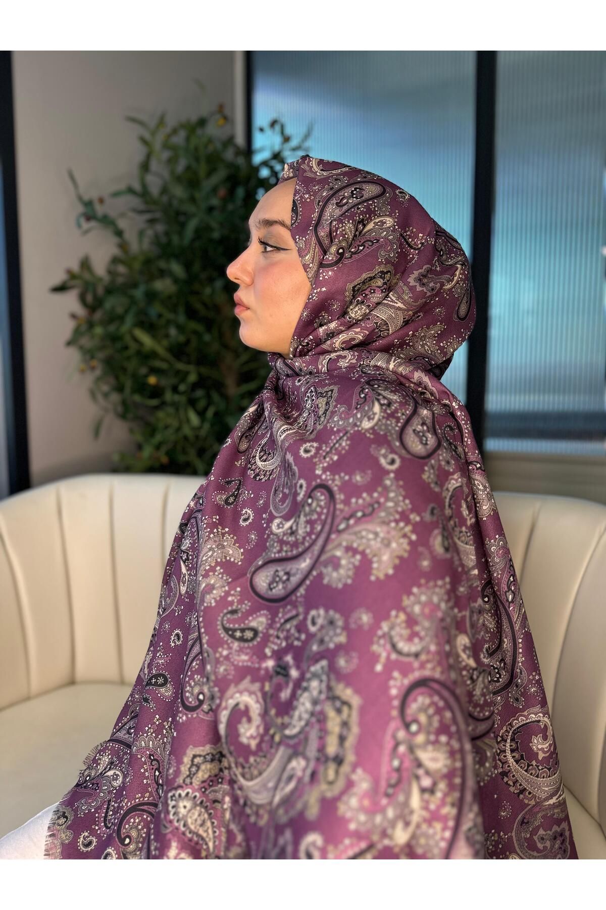 Oxygen Scarfs Etno Noir Naturel Pamuk Şal-202452