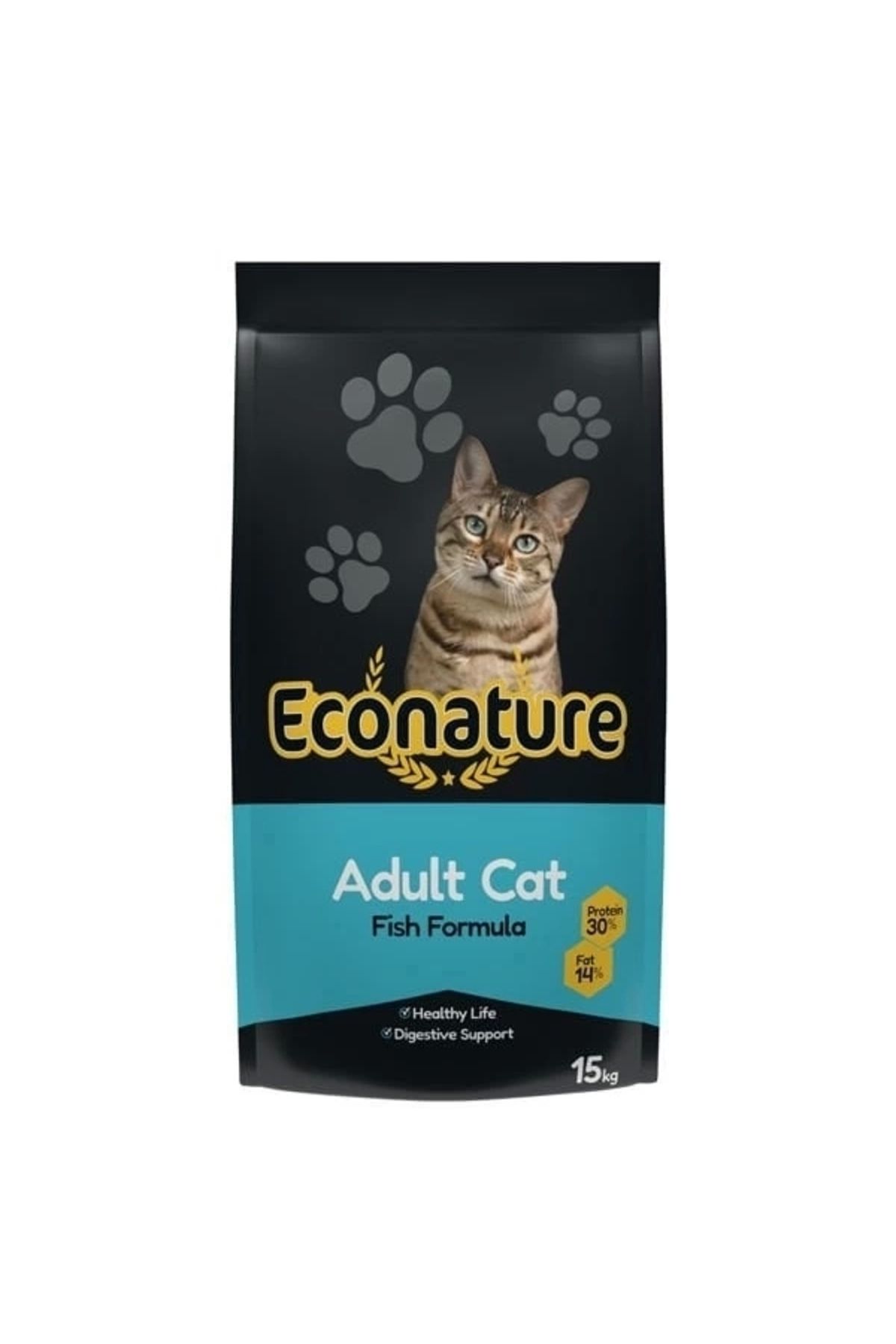 thebestnzm Econature Balıklı Yetişkin Kedi Maması 15 Kg