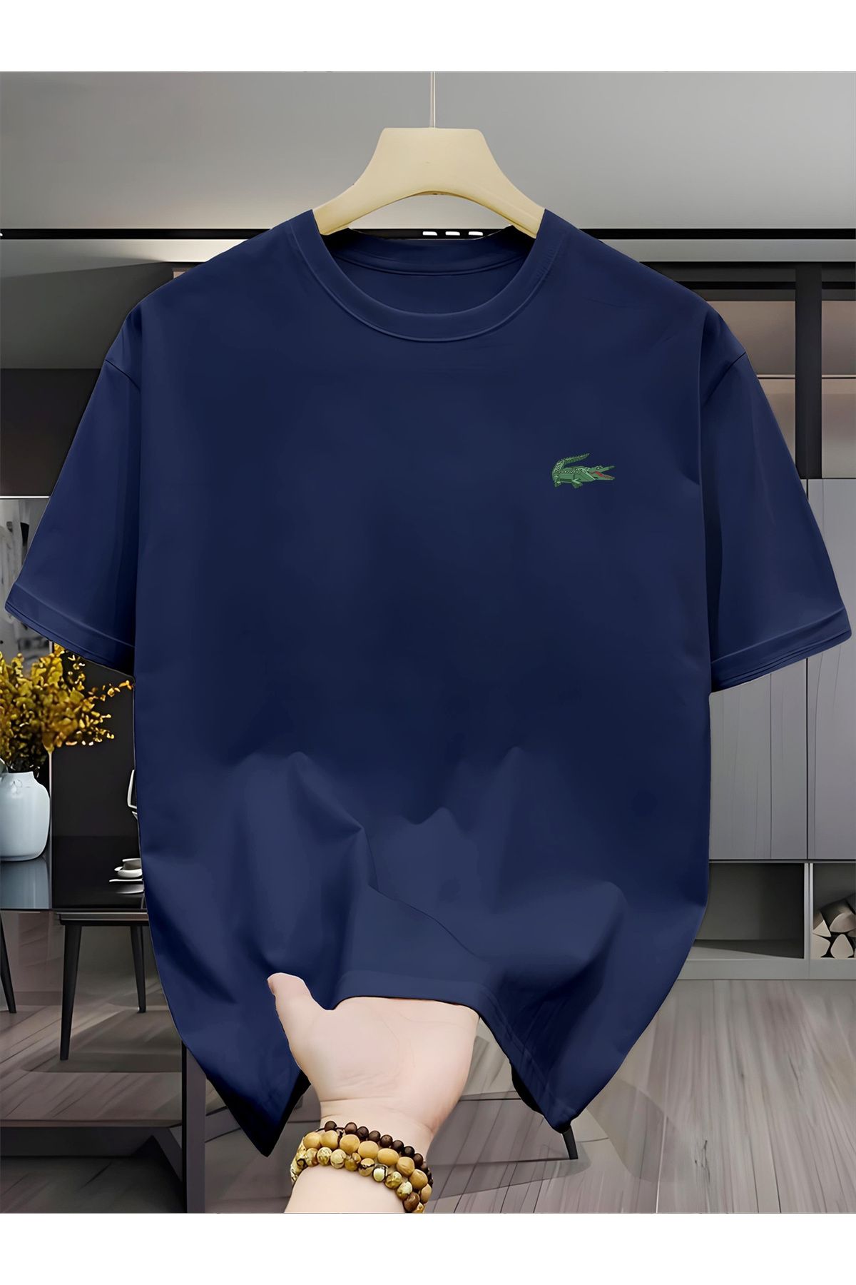 Jakinta Outdoors Baskılı Oversize Bisiklet Yaka Tişört – Pamuk Penye 2 İplik | Unisex & Günlük Rahat