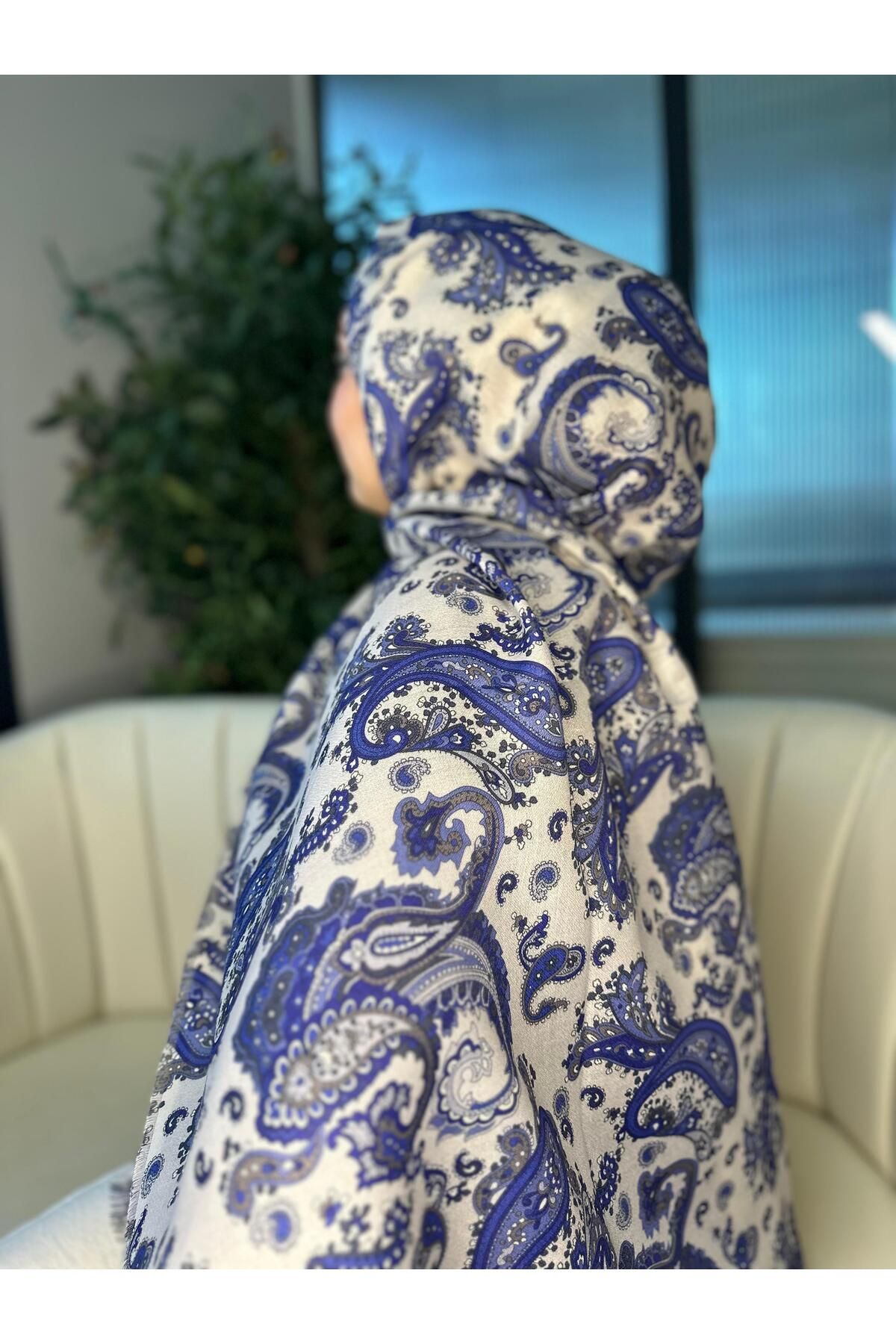 Oxygen Scarfs Etno Noir Naturel Pamuk Şal-202452