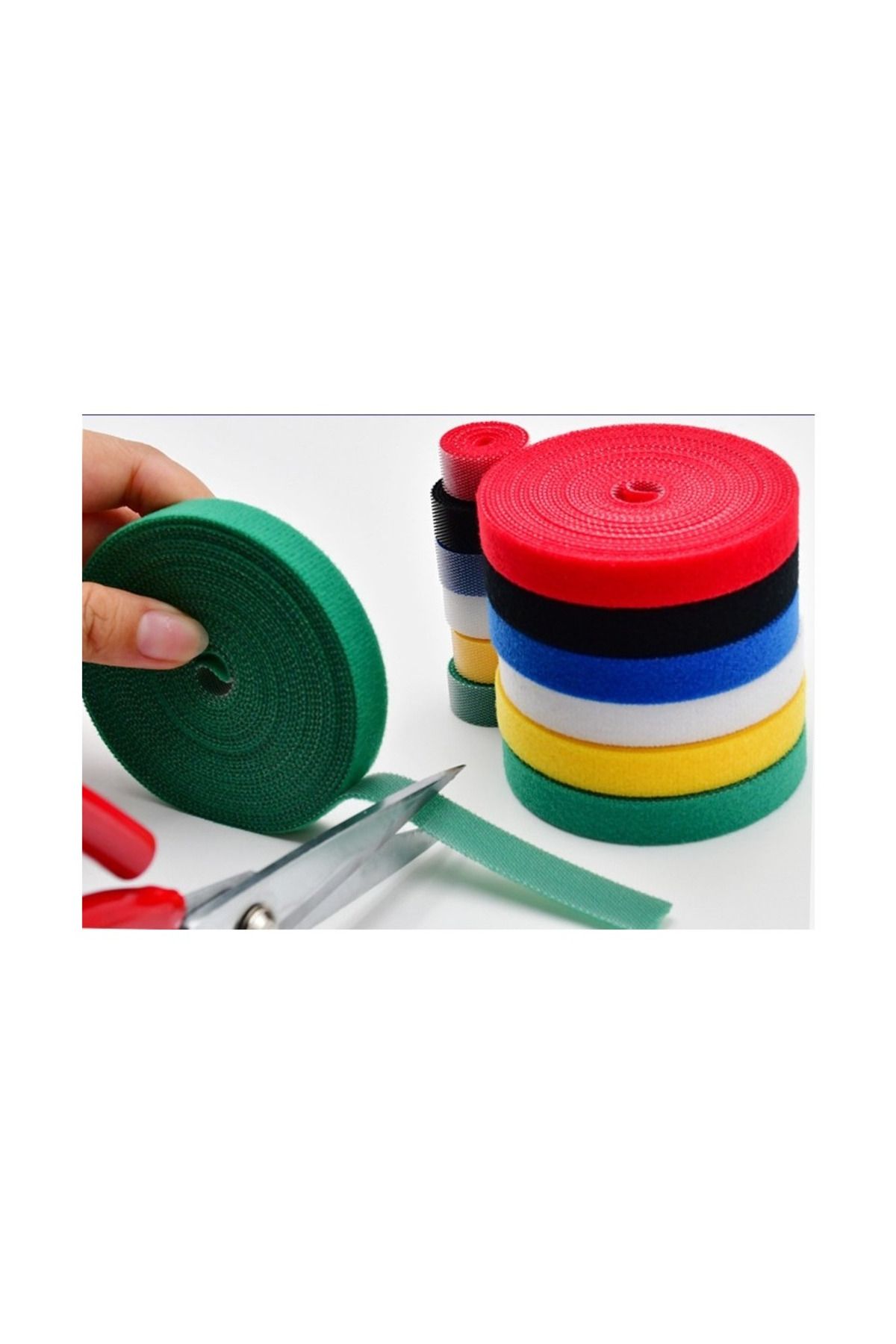 BALCI HEDİYELİK Cırt Cırt Sabitleyici Kablo Düzenleyici 5 Metre x 1cm