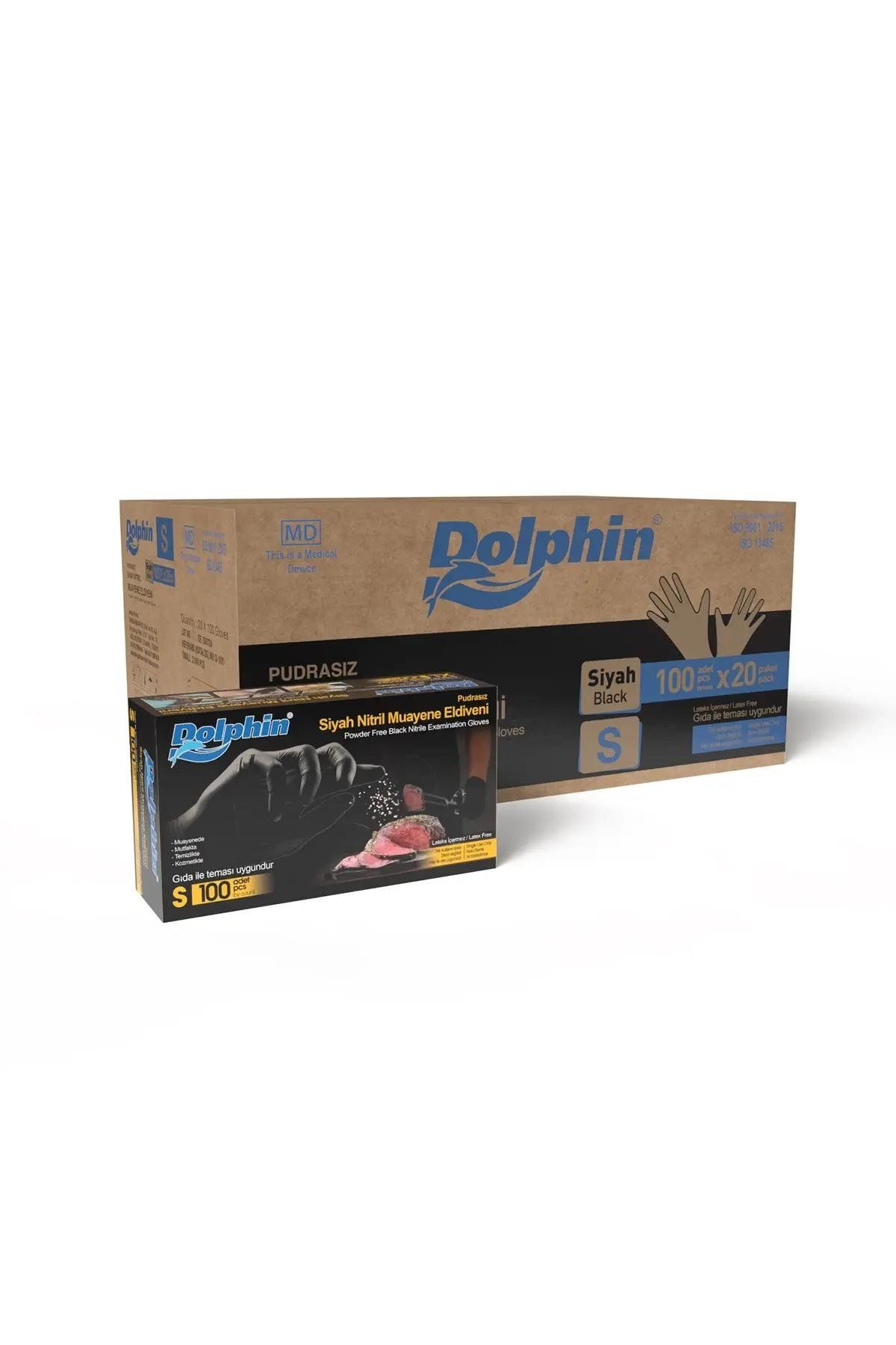 supertrend Süpertrend Dolphin Çok Amaçlı Siyah Nitril Eldiven S Beden 100lü Kutu X 20 Paket - Koli - Mdr