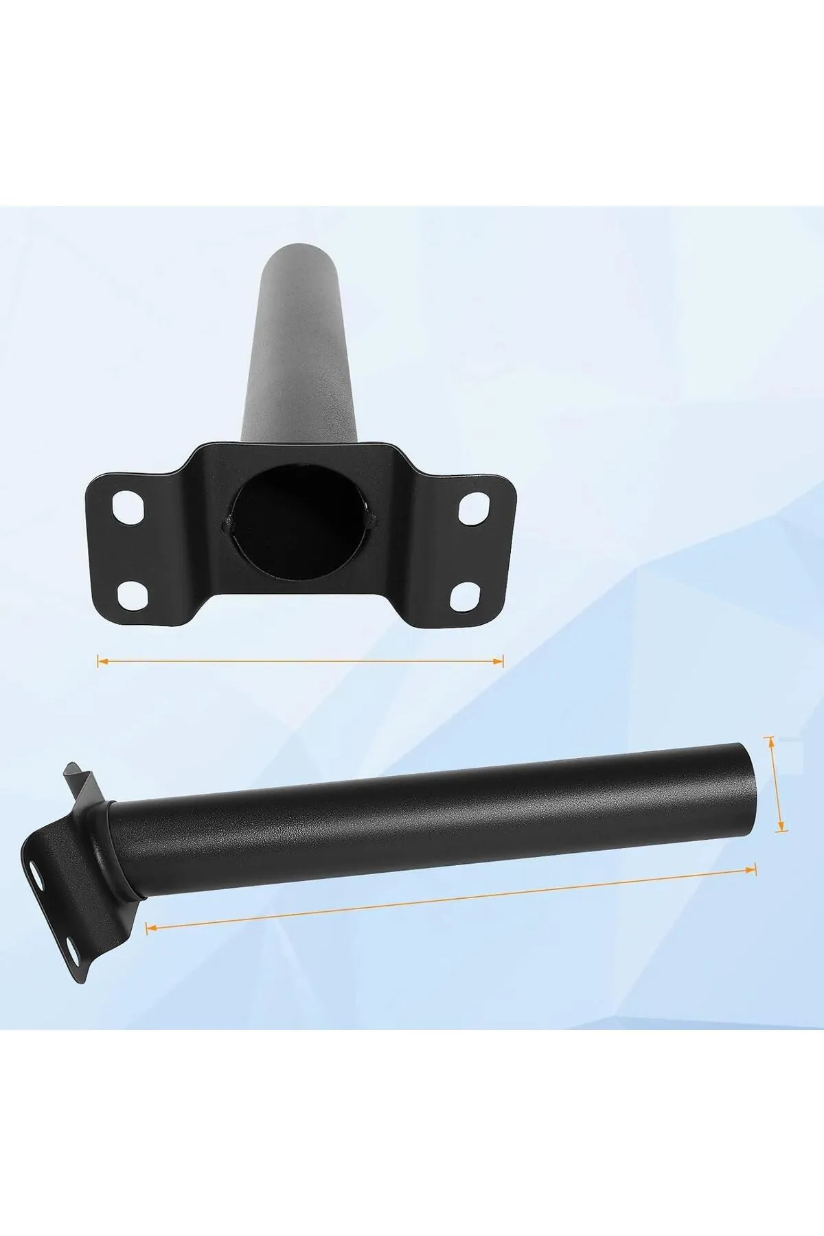 OKYANUSAYD Solarlı Sokak Aydınlatma 4cm Ağız Çapı 40 cm uzunluk düz GÜNEŞ ENERJİ KONSOL AYAK