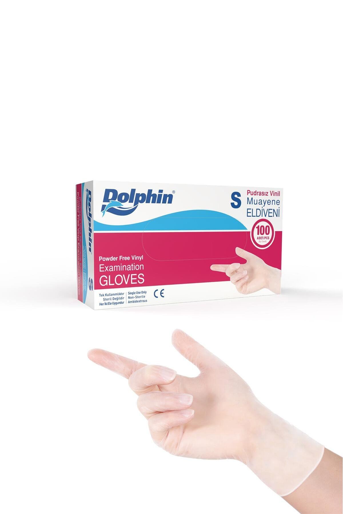 supertrend Süpertrend Dolphin Beyaz Vinil Eldiveni Pudrasız S 100 Adet