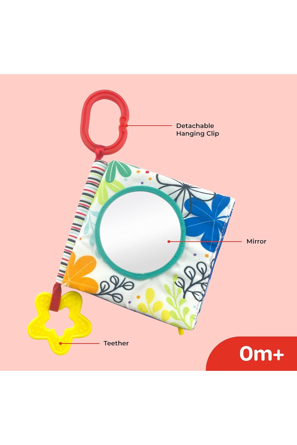 کتاب نرم برند مون برای نوزاد – کتاب رنگ‌آمیزی آموزشی برای نوزادان-کودکان نوپا-رنگارنگ