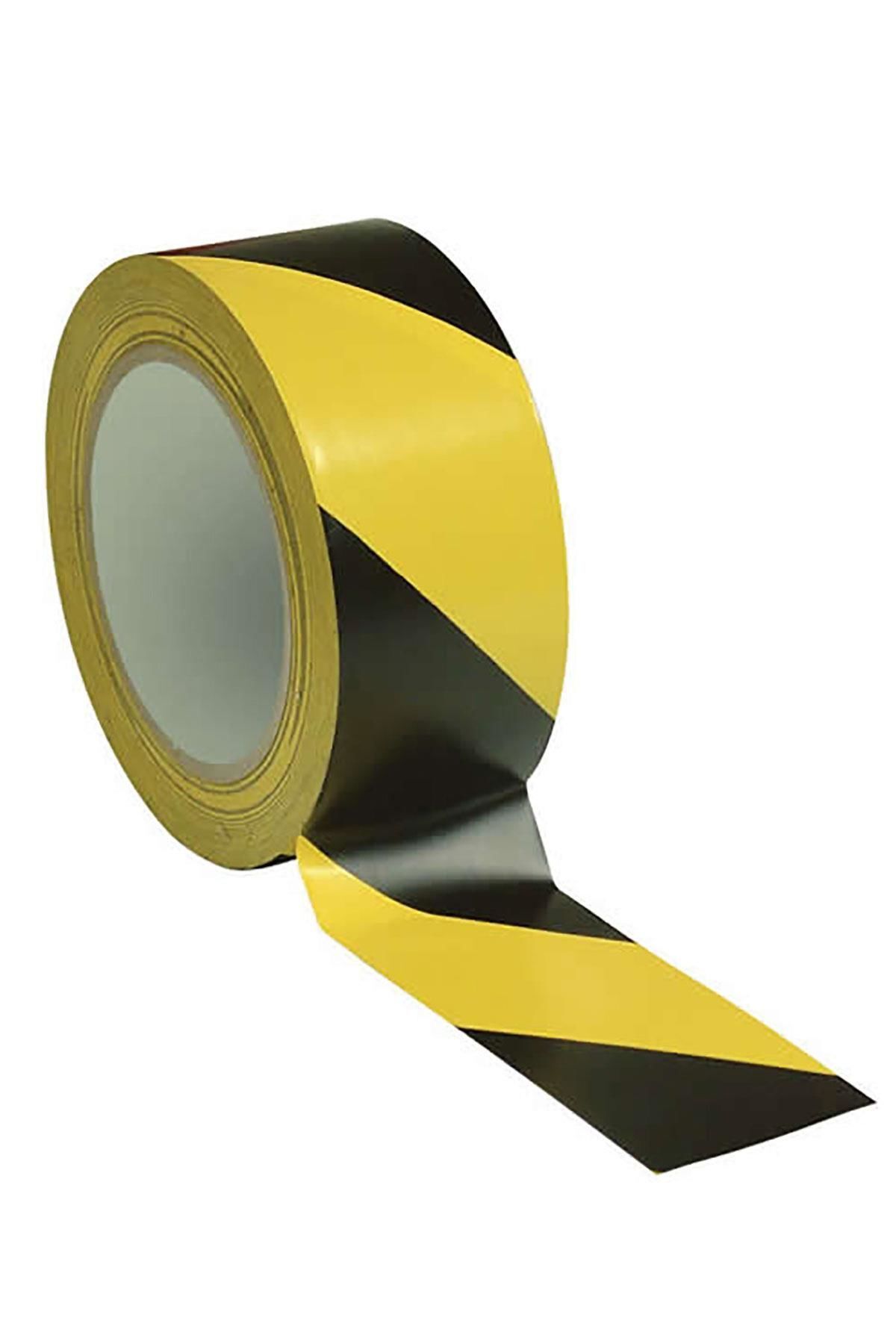 pazarella Yer İşaretleme Bandı Sarı Siyah 50 mm 30 Metre