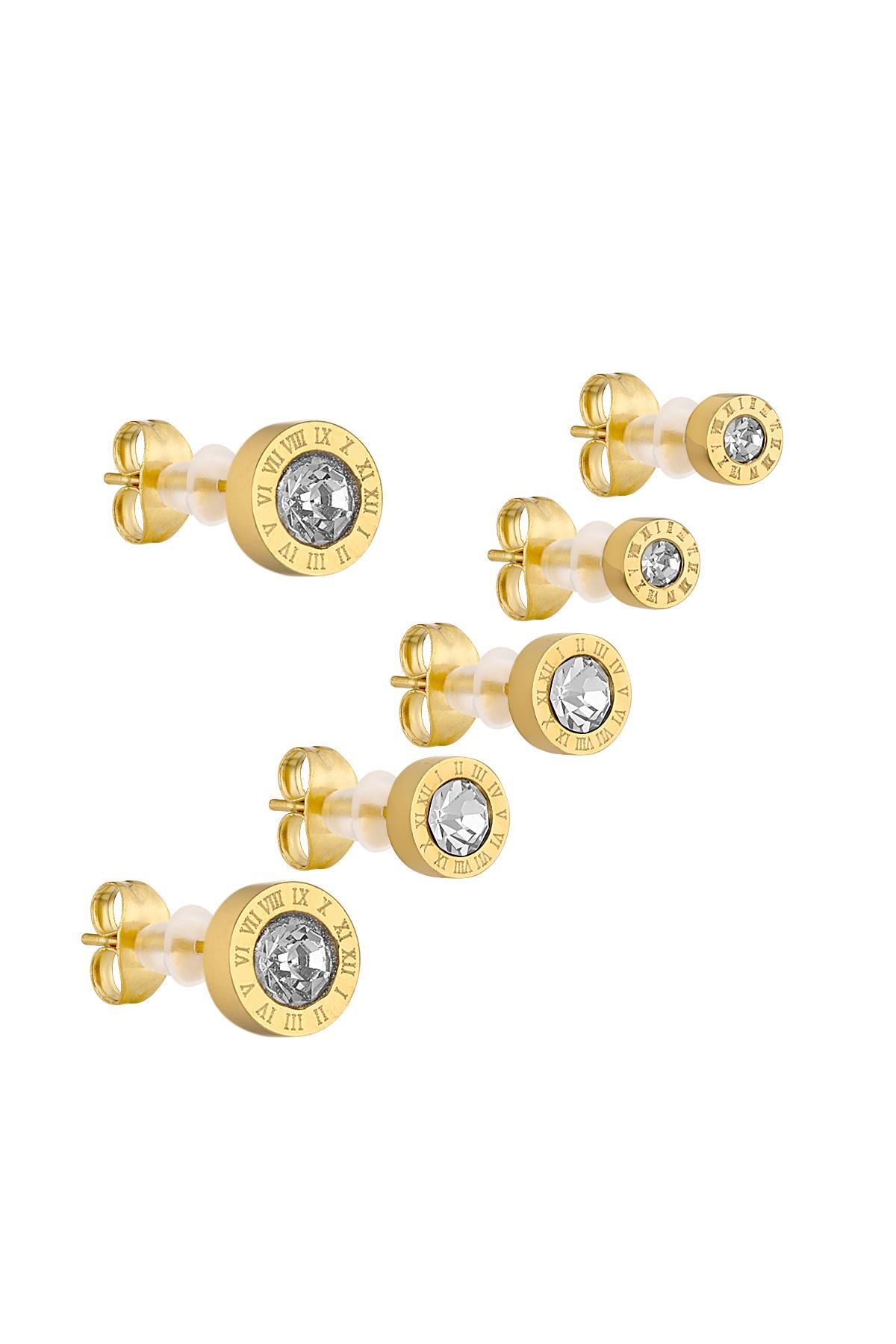 cacharel classic 14K Altın Kaplama Çelik Küpe