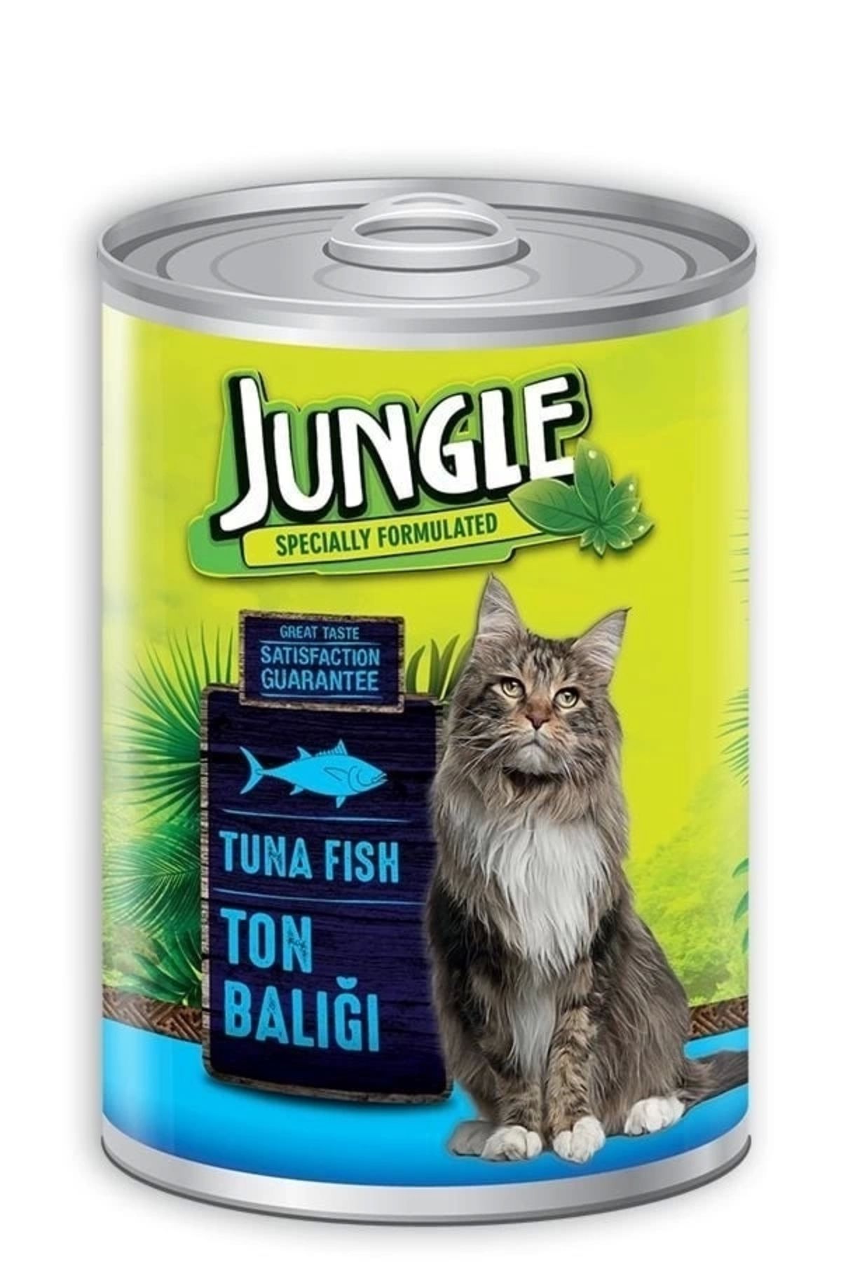thebestnzm Jungle Ton Balıklı Konserve Kedi Maması 415 Gr