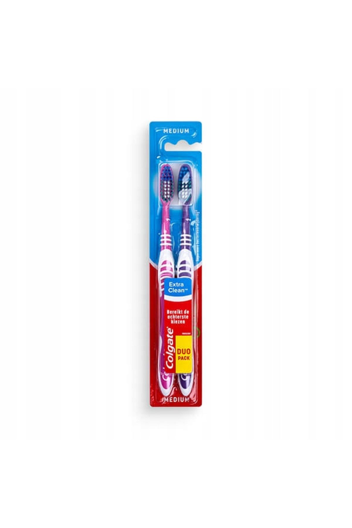Colgate-Set of 2 toothbrushes, Colgate, Rubber, Extra Clean, Multicolor 1