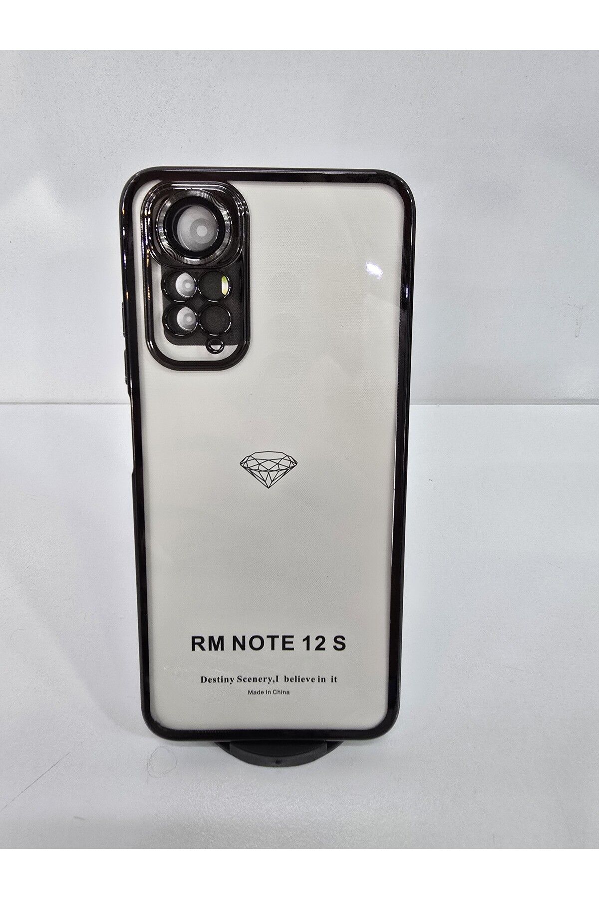 İnci Redmi note 12 S lansman kamera lens koruyucu lu silikonlu telefon kılıfı