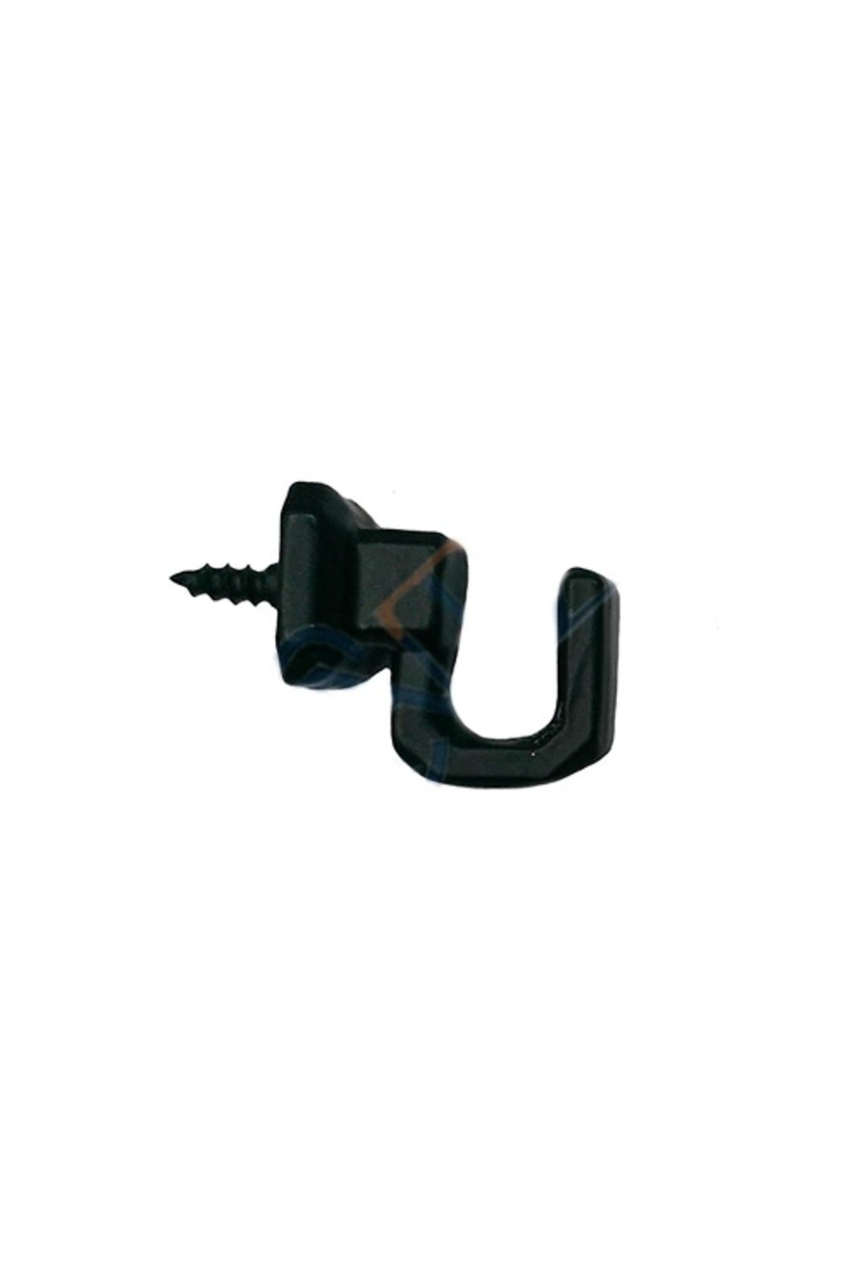 Nemere Vidalı Kanca, Askı Küçük - 15x18mm, Siyah - 1 Adet