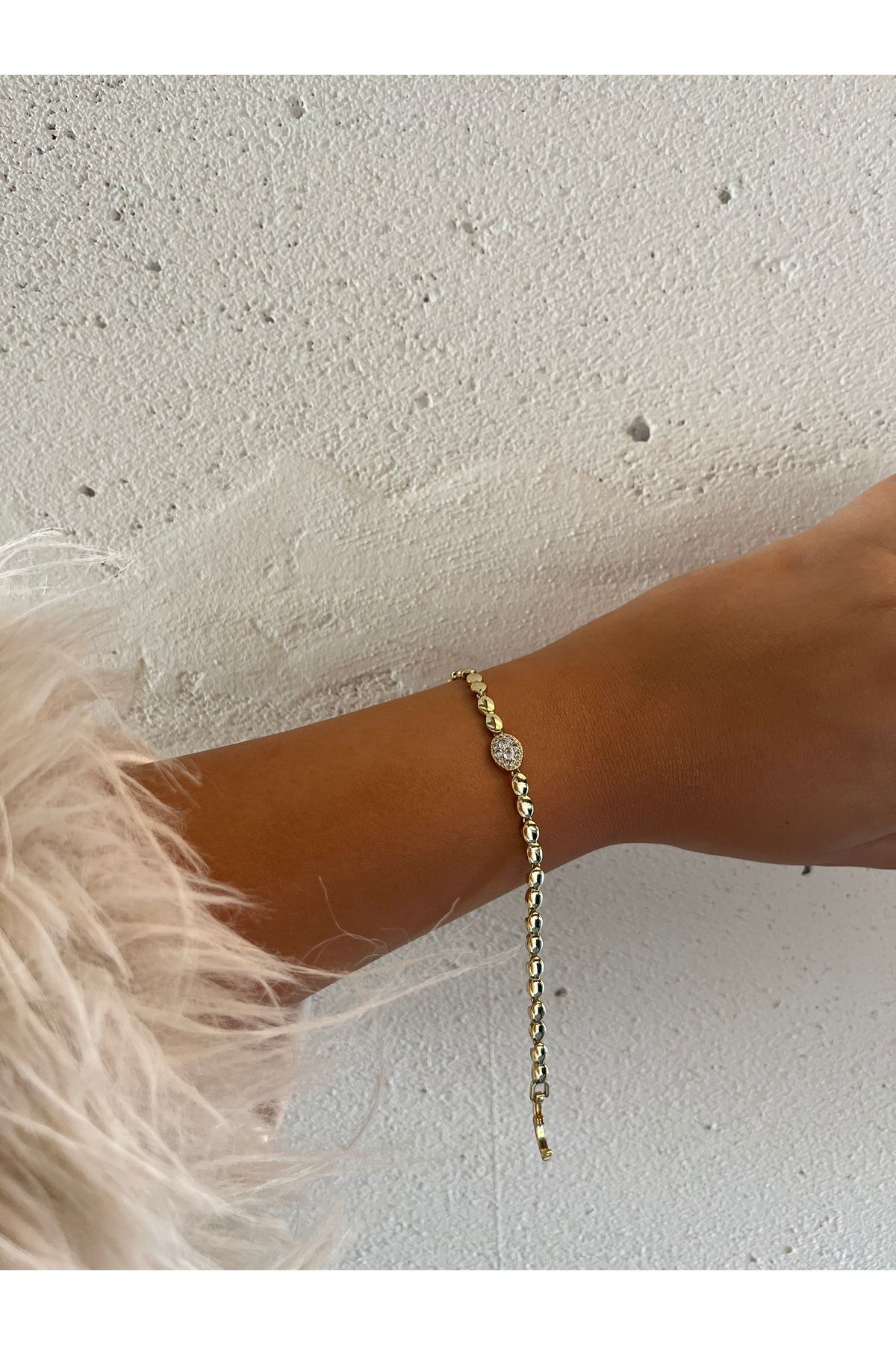 XUPING JEWELRY Xuping Marka Ortası Taş Detaylı Zarif Kadın Bileklik