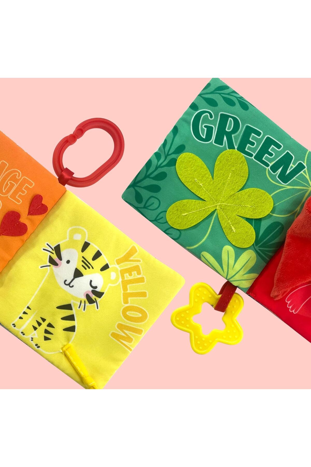 کتاب نرم برند مون برای نوزاد – کتاب رنگ‌آمیزی آموزشی برای نوزادان-کودکان نوپا-رنگارنگ