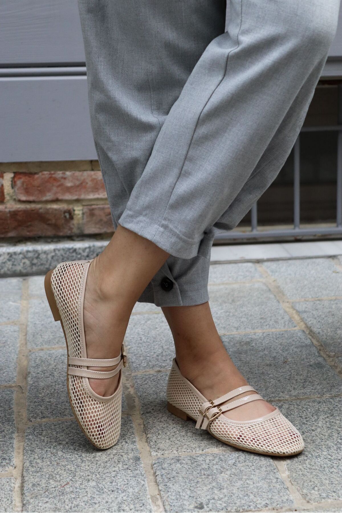 BAB SHOES Bej File Babet