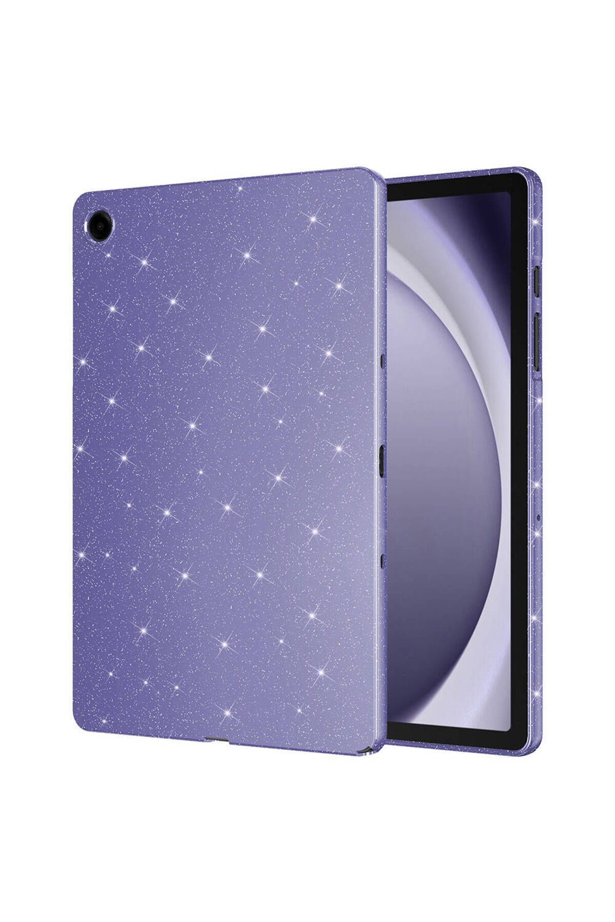 Vexor Galaxy Tab A9 Plus Simli Parlak Görünümlü Uyumlu UCY Tablet Koton Kılıf-Derin Mor