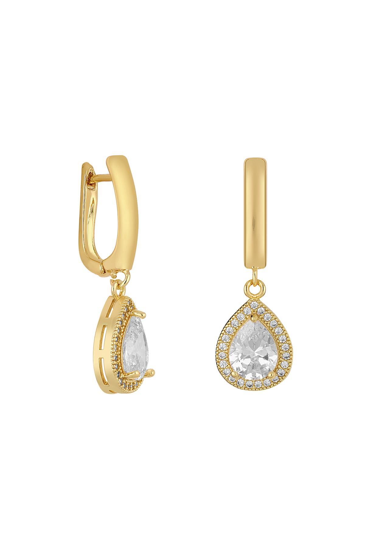 cacharel classic 14K Altın Kaplama Çelik Küpe
