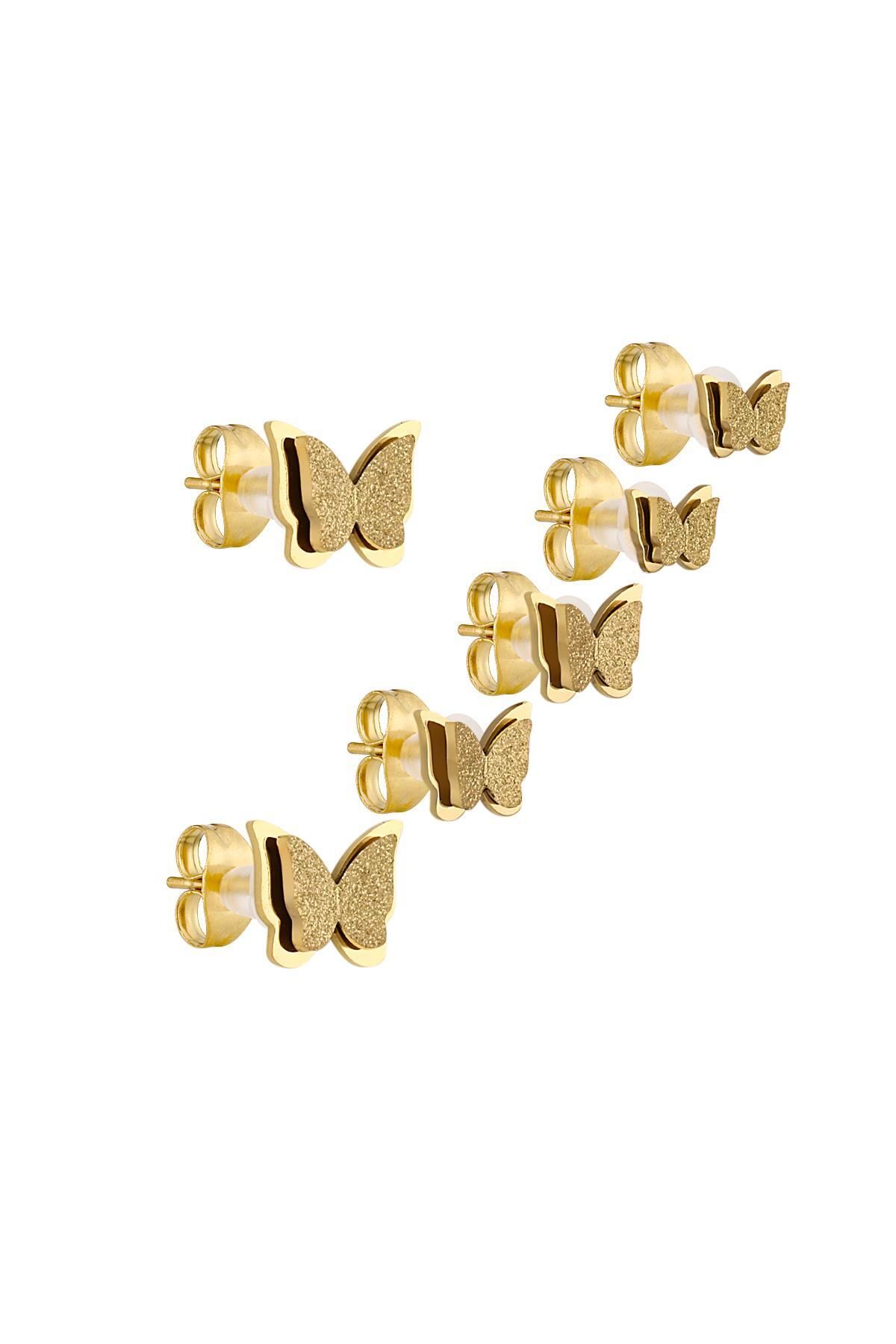 cacharel classic 14K Altın Kaplama Çelik Küpe