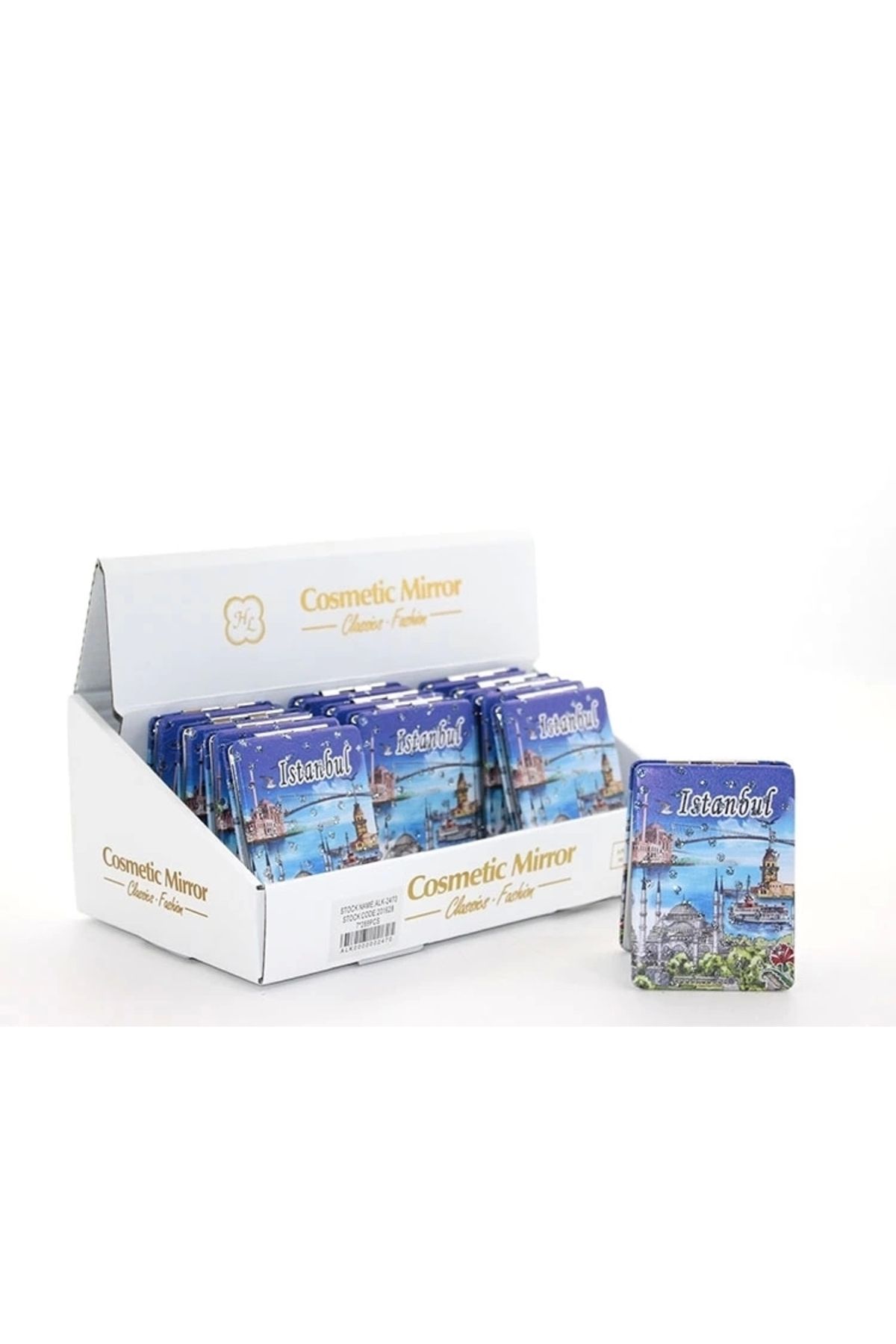 Generic Taşlı İstanbul Tasarımı El Aynası İnce Alk2915