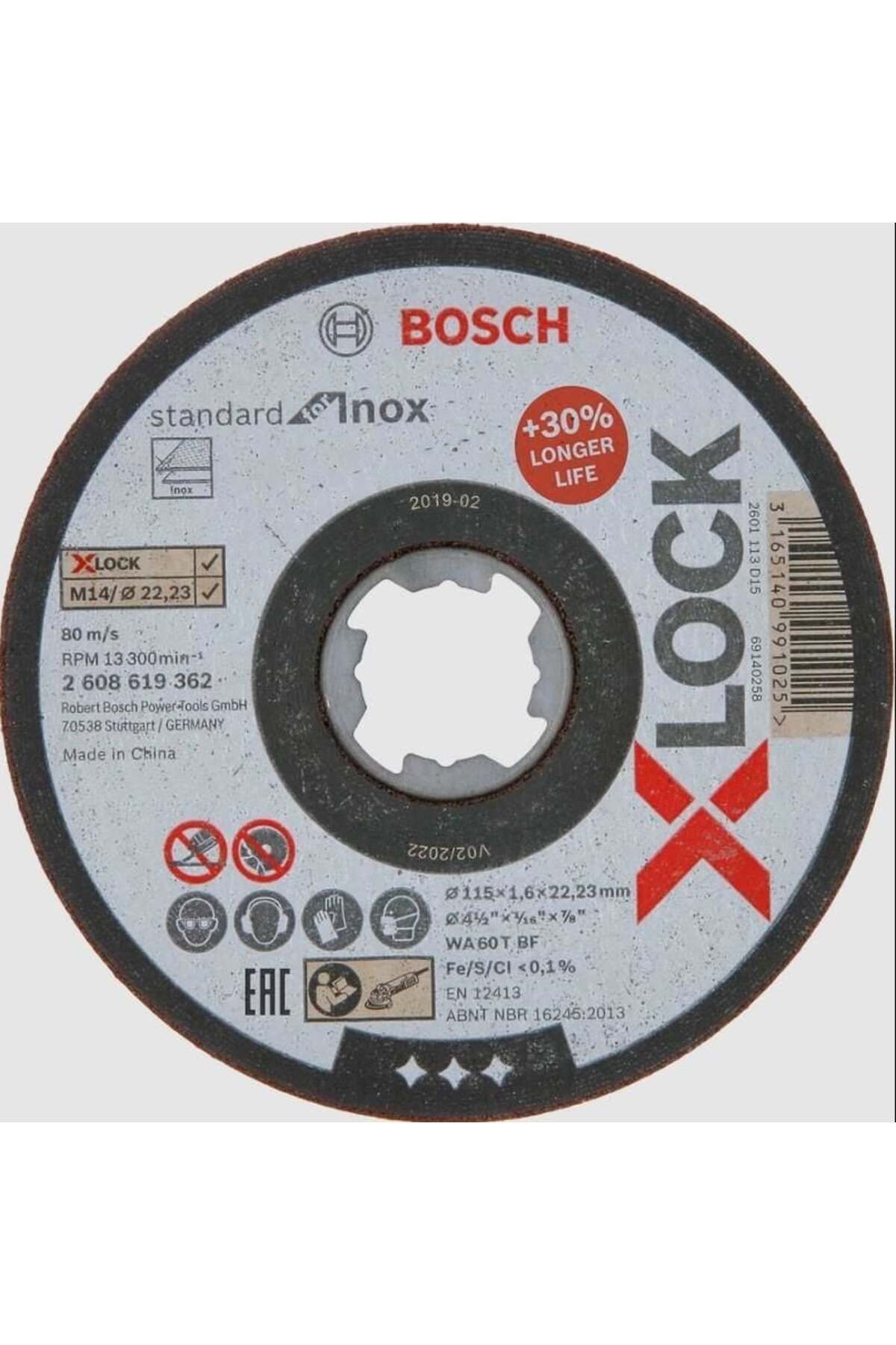 Toptan Bulurum Xlock İnox Kesici 115X1X22,23 mm