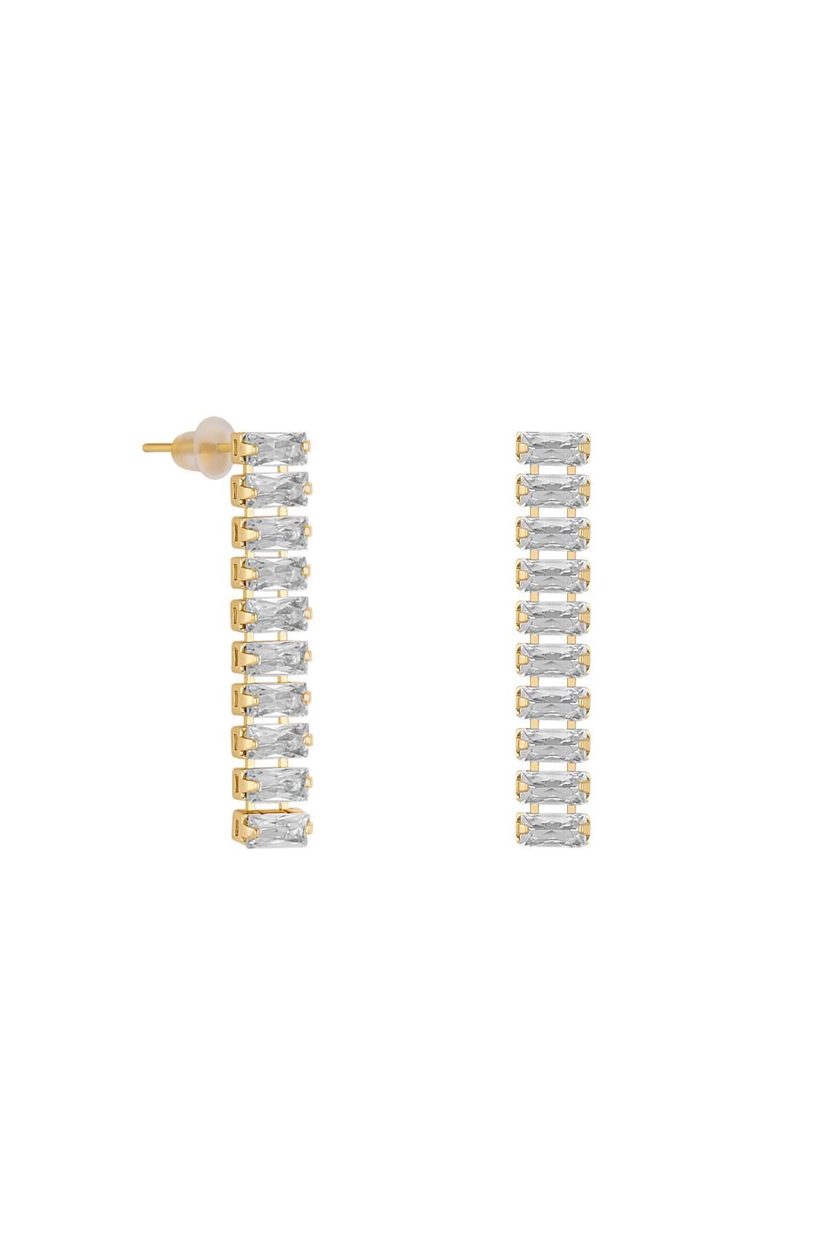 cacharel classic 14K Altın Kaplama Çelik Küpe
