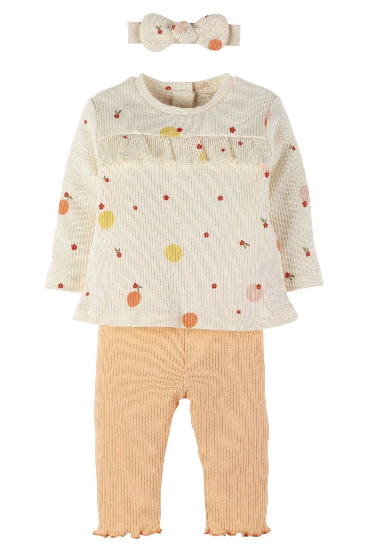İdilbaby&Mamino İDİLBABY&MAMİNO kız bebek fitilli bandalı takım