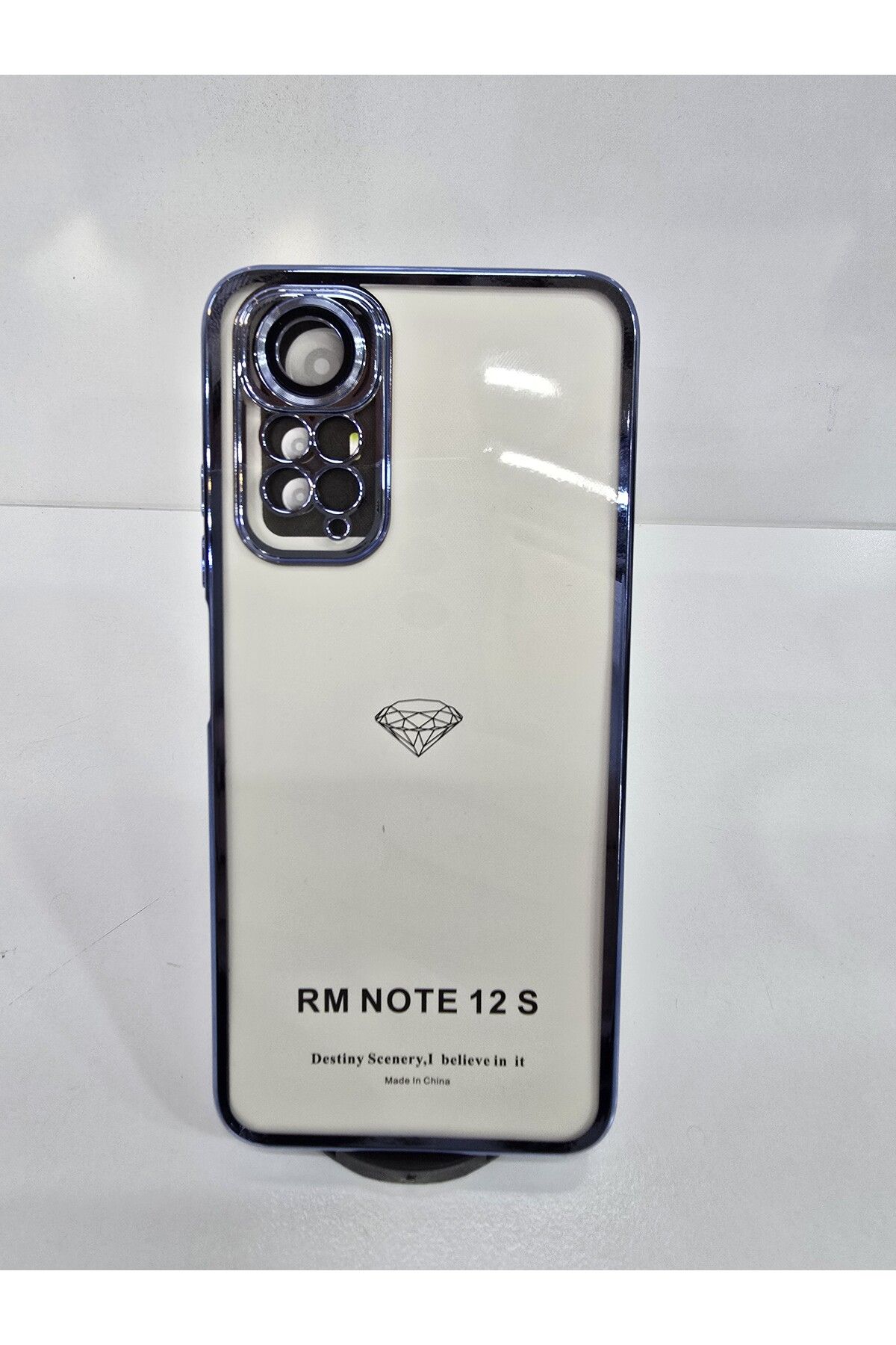 İnci Redmi note 12 S lansman kamera lens koruyucu lu silikonlu telefon kılıfı