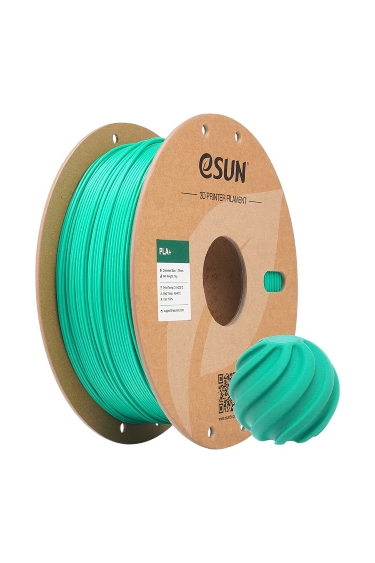 eSun Jade Green Pla+ Filament 1.75mm 1000 gr.
