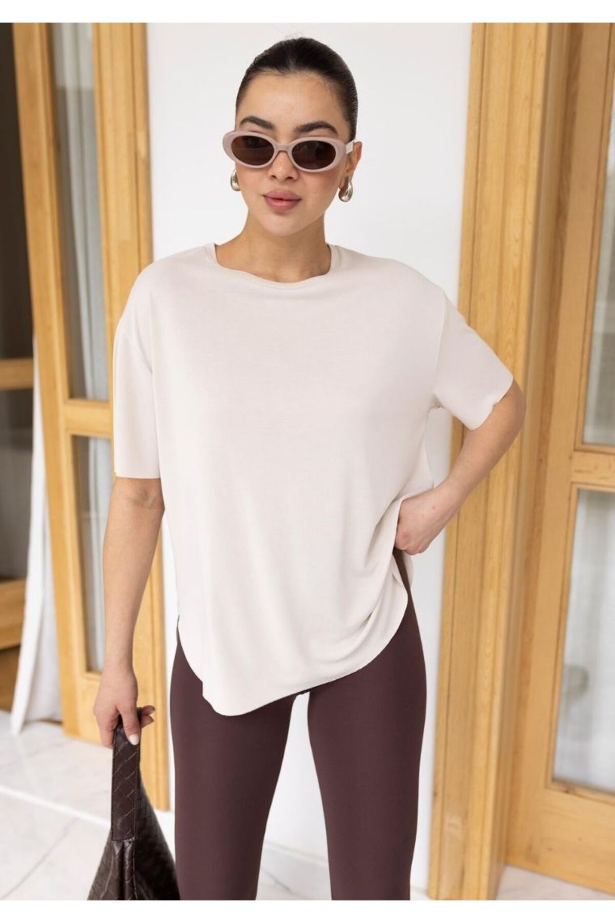 BUSEM Düz Oversize T-shirt