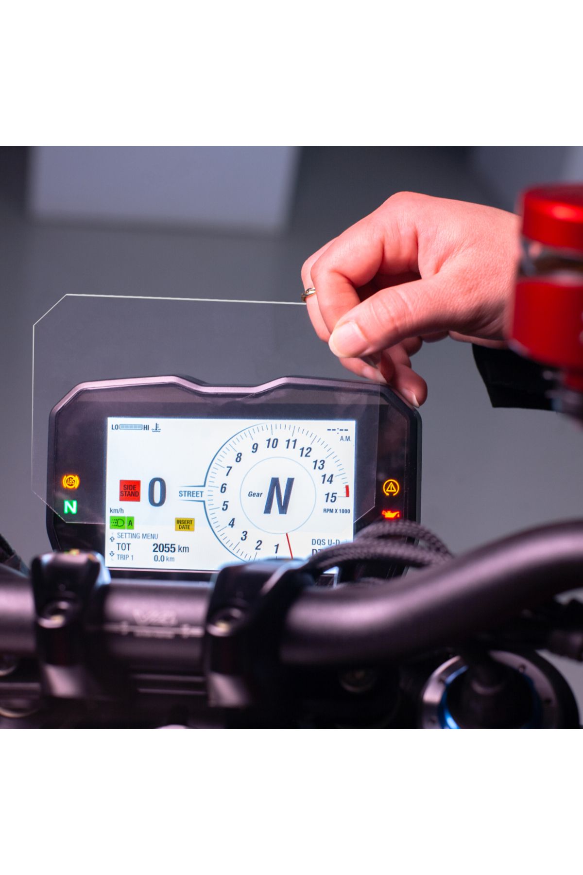 GRIPPATCH CF 250 SR- CF 450 SR 2024-2025 ile Uyumlu Grippatch Motosiklet Ekran Koruyucu Film