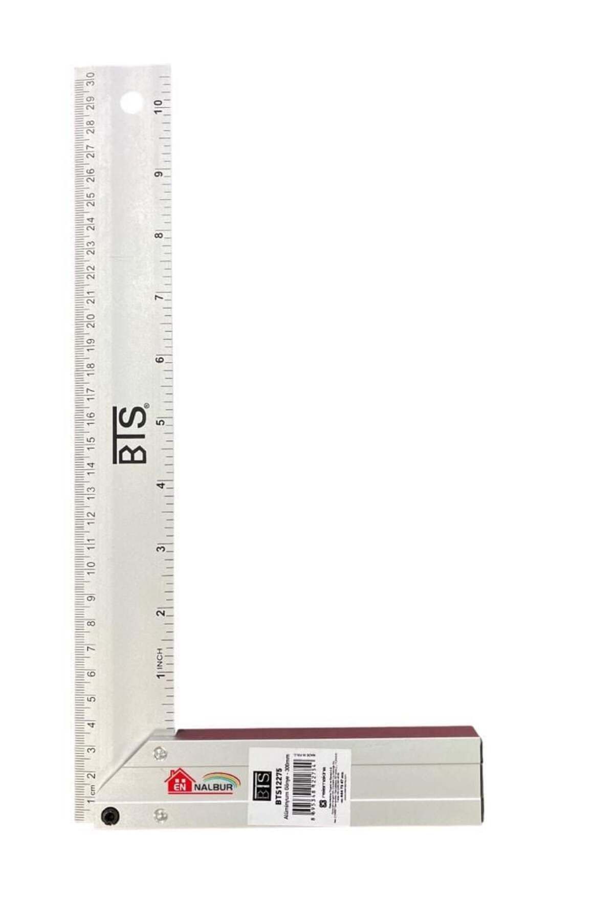 Toptan Bulurum BTS 12275 Alüminyum Gönye 30 cm