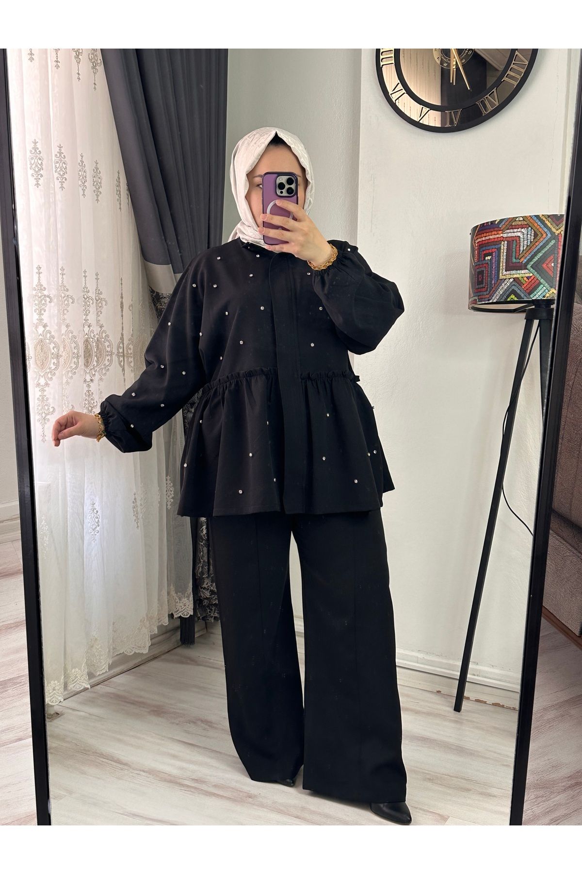 Eylül EYLÜL OVERSİZE KESİM TAŞLI TAKIM