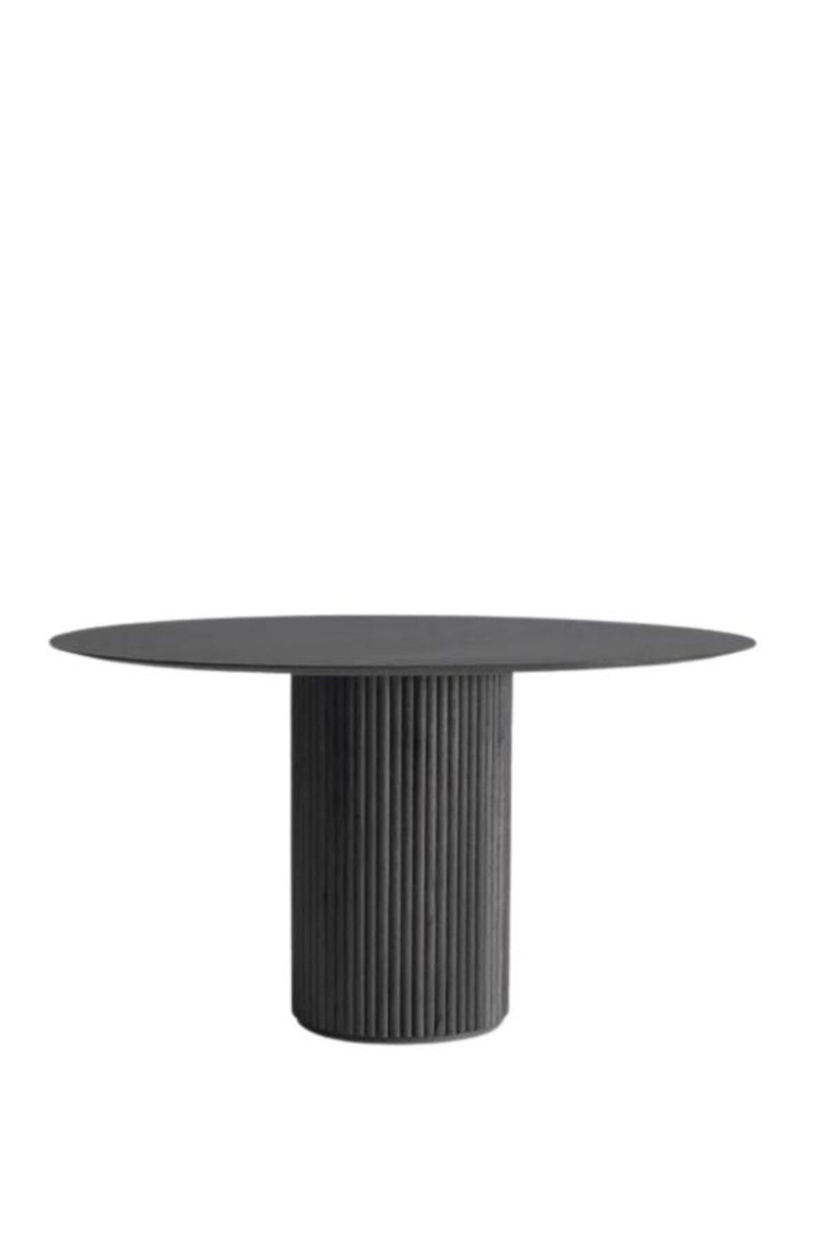 Gazzini Furniture Breeze Yuvarlak Ahşap Bohem Masa 120x120