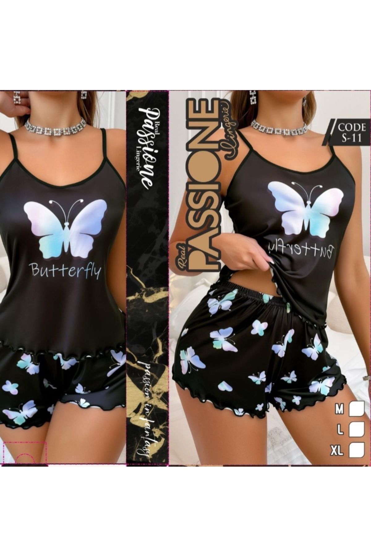 MISSIS PIJAMA İP ASKILI ŞORTLU TAKIM