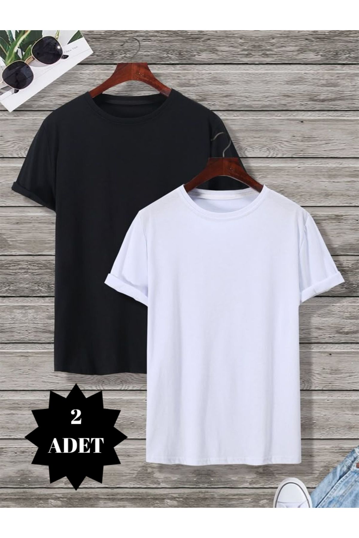 THE WHITE Erkek 2'li T-Shirt