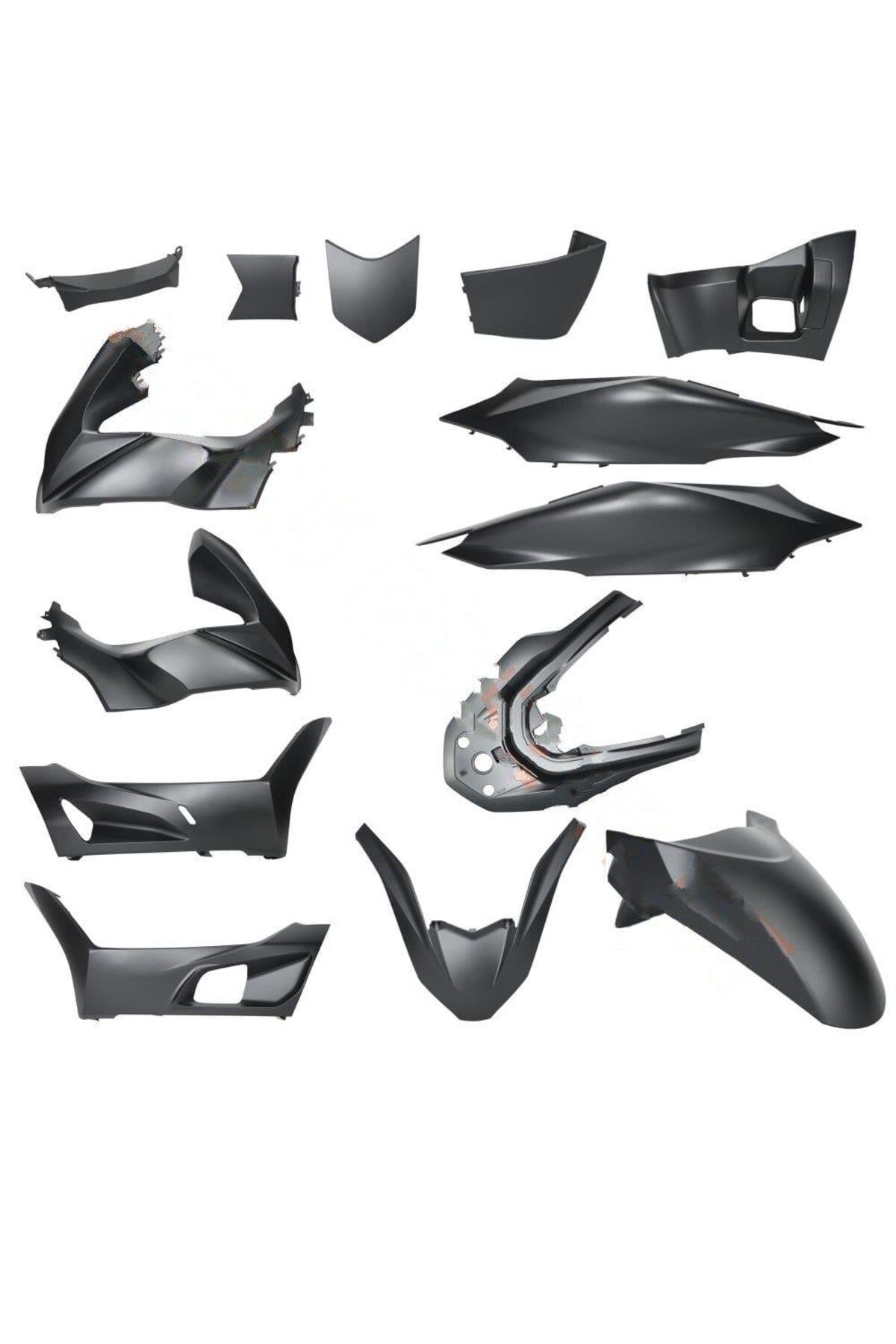 MOTOLİNAS KAPORTA SETİ MAT SİYAH 2021-2024 - HONDA PCX 2021-2024