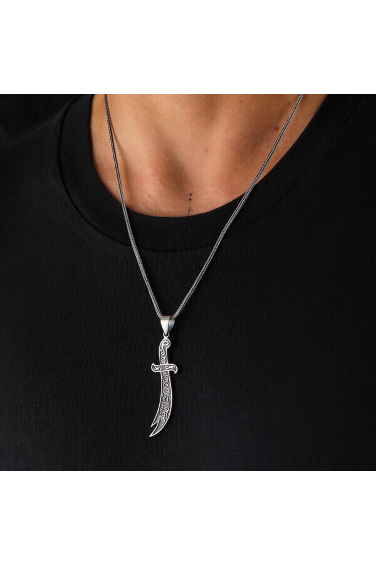 shop Zülfikar Hz Ali 925 Ayar Gümüş Erkek Kolye