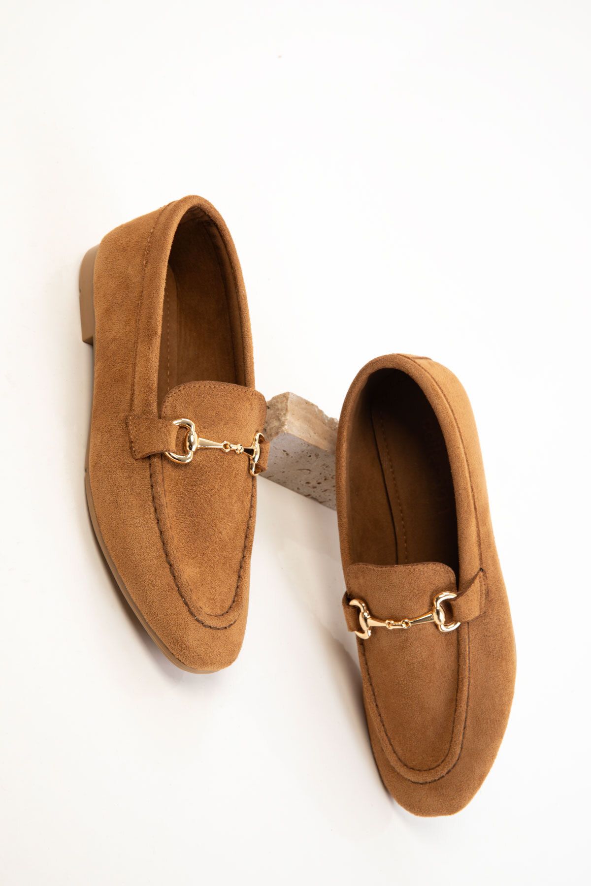 SOHO Taba Süet Kadın Loafer Ayakkabı 20689