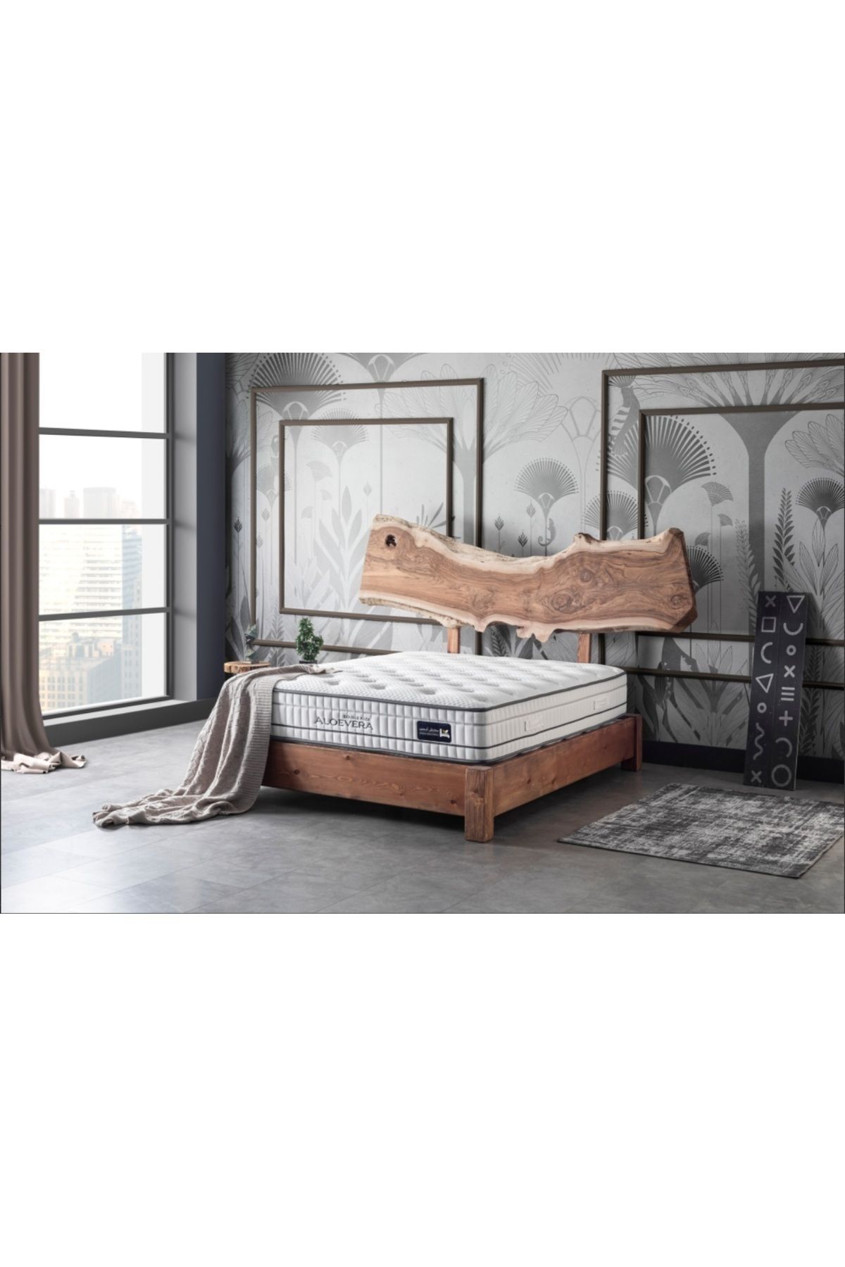 AMSA-Aloe Vera Double-Sided Mattress - 30 cm, Insulated with Pockets, Durable and Practical Design 3