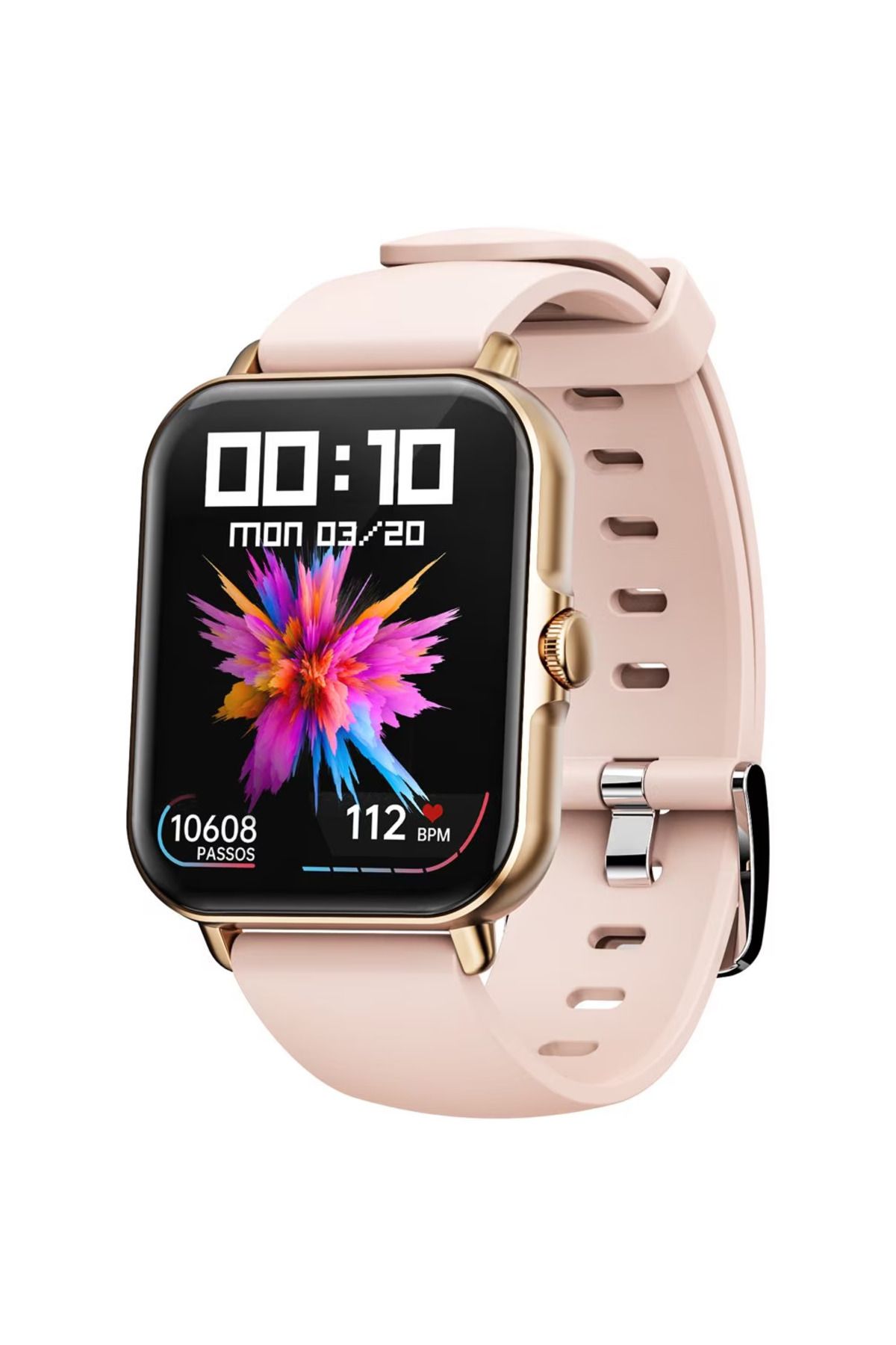 Smart Vibe-Smartwatch DT™ WATCH XII Always ON Display 1.9" Borderless 4D Assistive Touch, Apel Bluetooth, Gold 4