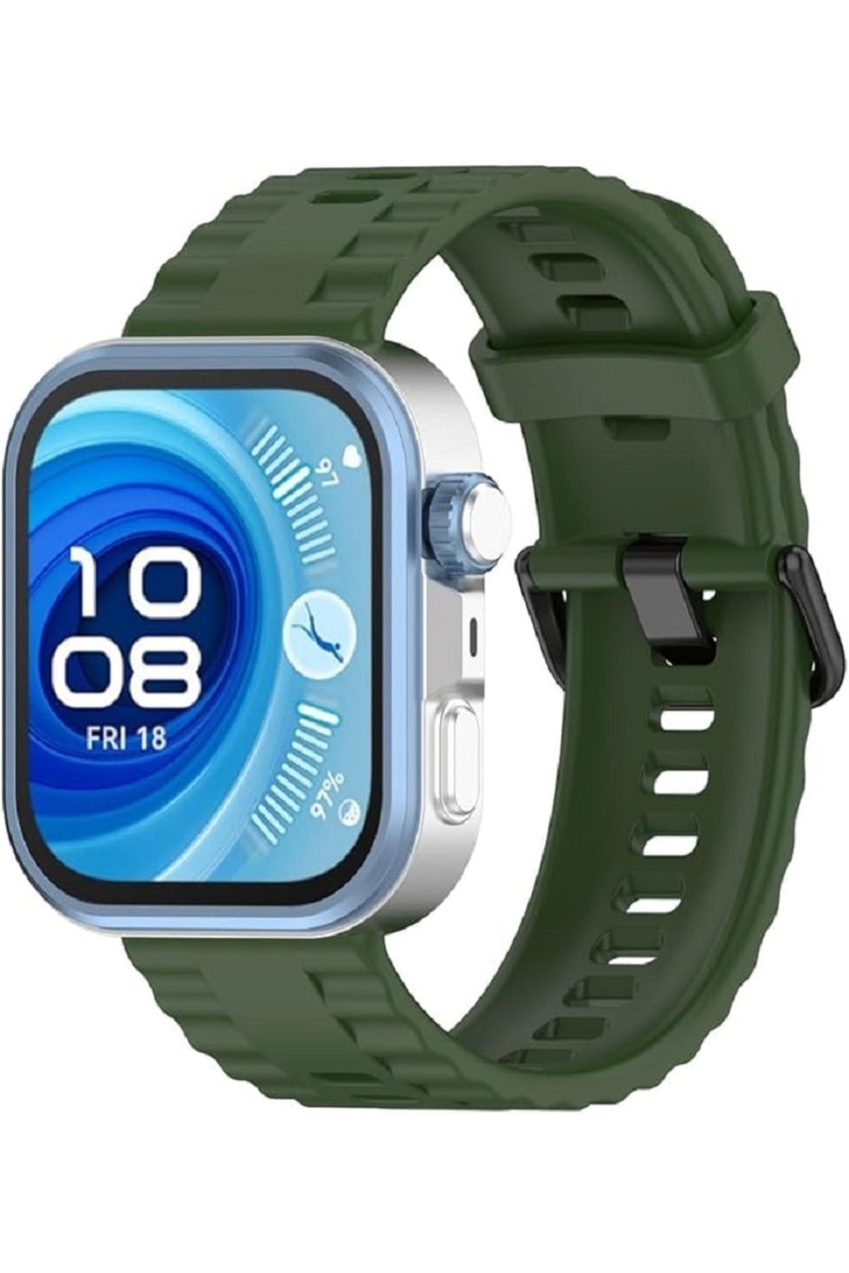 redmud teknoloji Huawei Watch Fit 4 Pro Watch Fit 4 Watch Fit 3 ile Uyumlu Official Siyah Tokalı Silikon Kordon