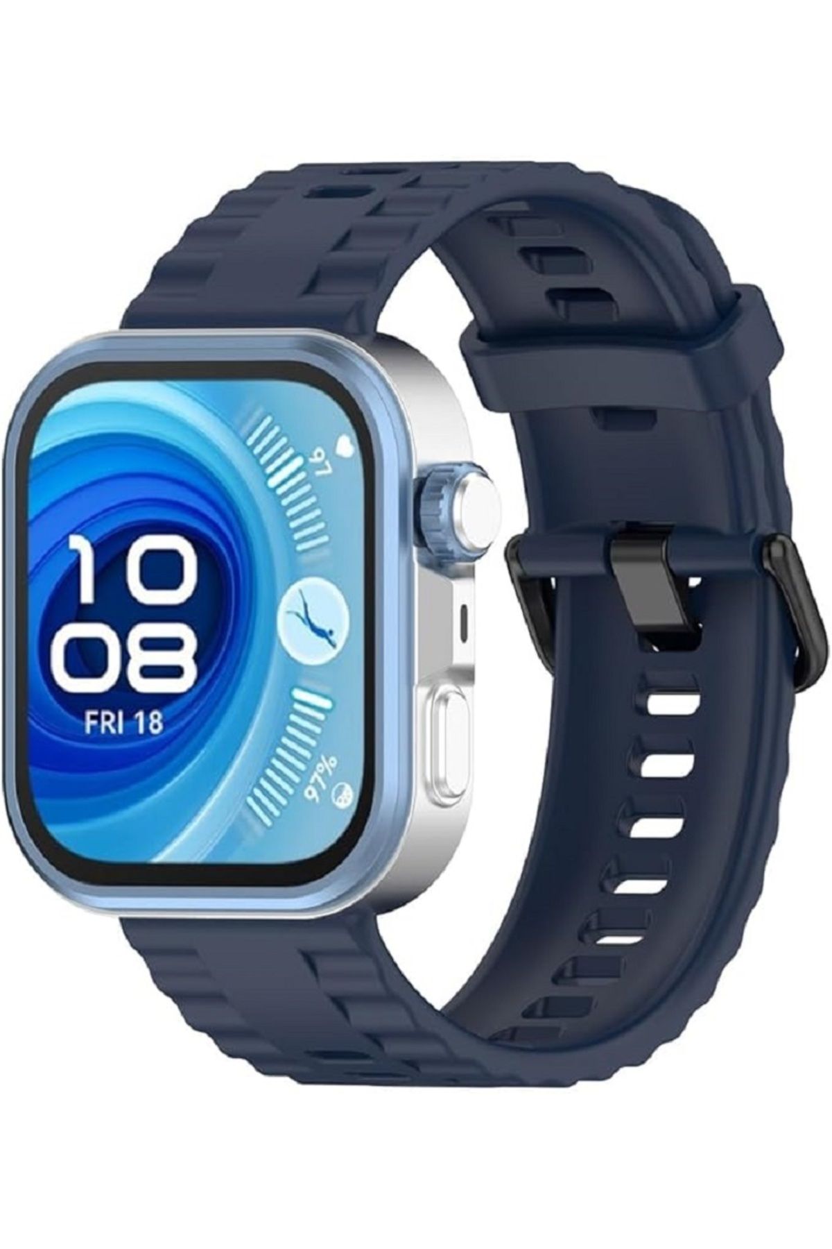 redmud teknoloji Huawei Watch Fit 4 Pro Watch Fit 4 Watch Fit 3 ile Uyumlu Official Siyah Tokalı Silikon Kordon