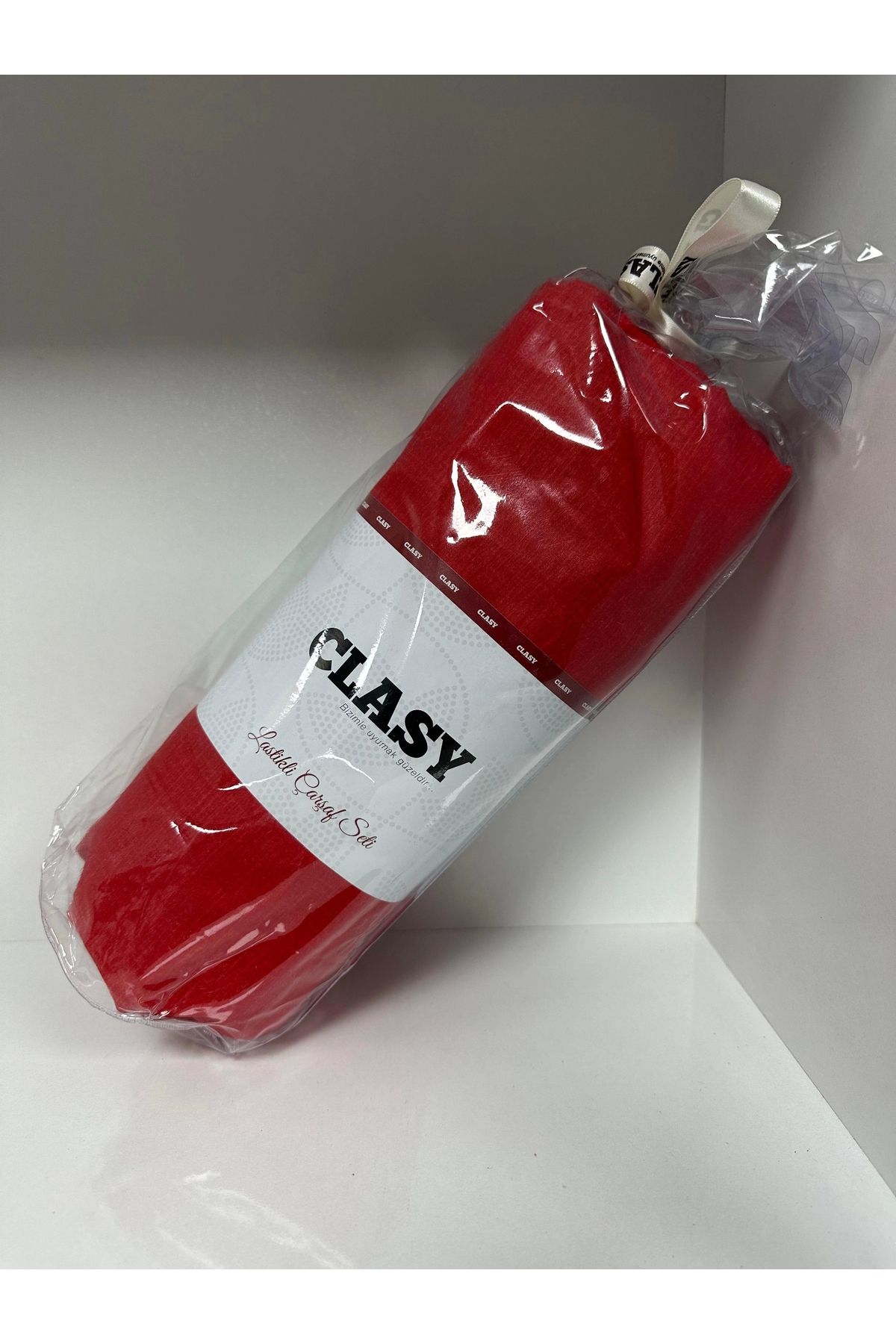 Clasy-Ranforce Elastic Sheet Set Double Patterned Red 2