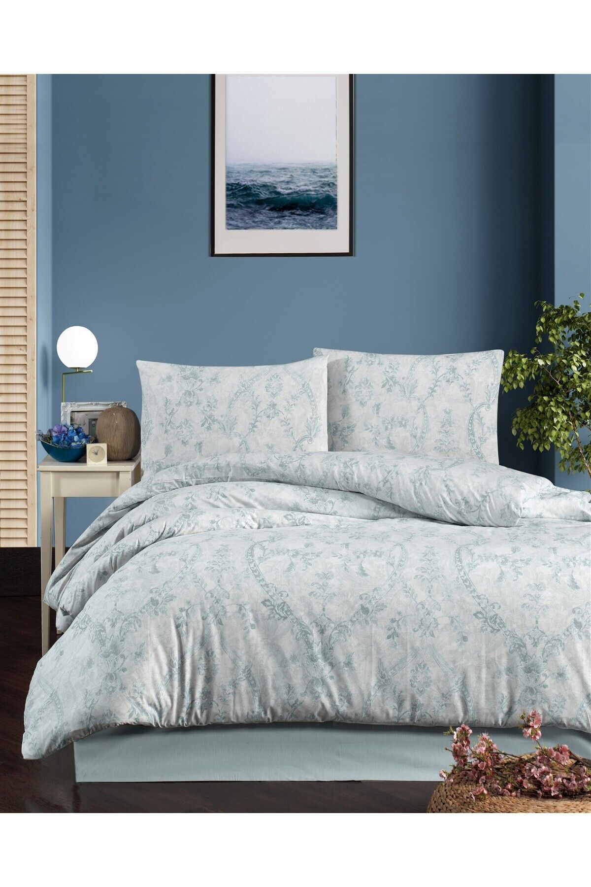 Evim Alea Blue Mavi Çift Kişilik Nevresim Takımı 200x220cm