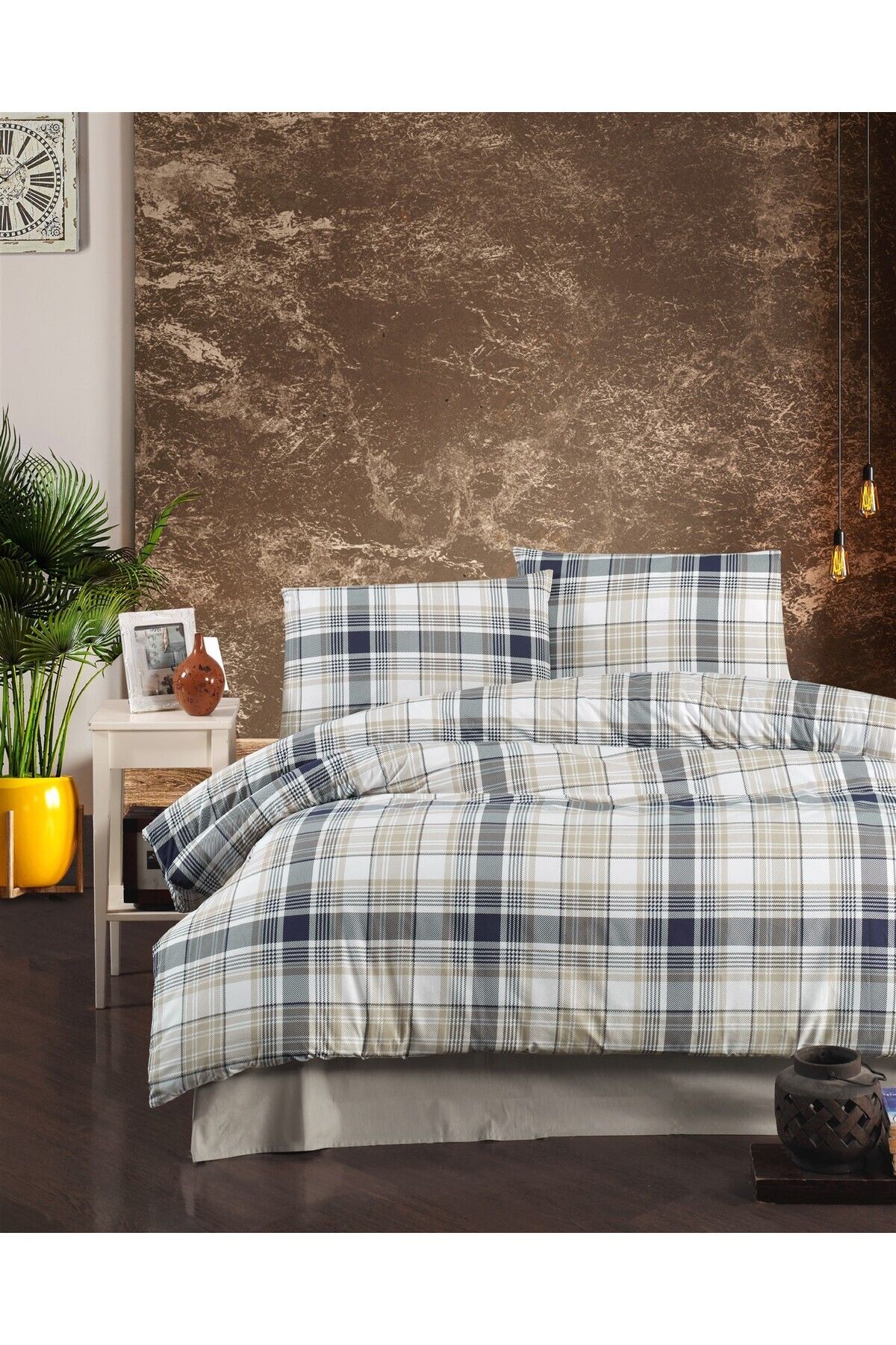 Evim Alea Country Çift Kişilik Nevresim Takımı 200x220cm