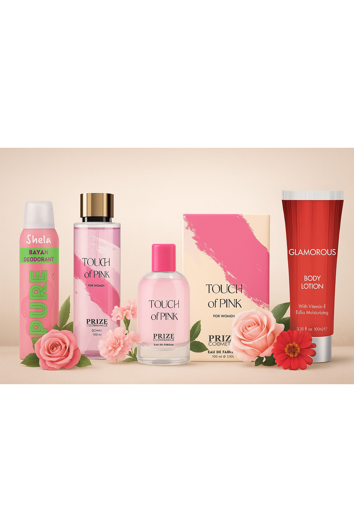 Prize Cosmetics Prize Touch Of Pink 4'lü Kadın Parfün Seti