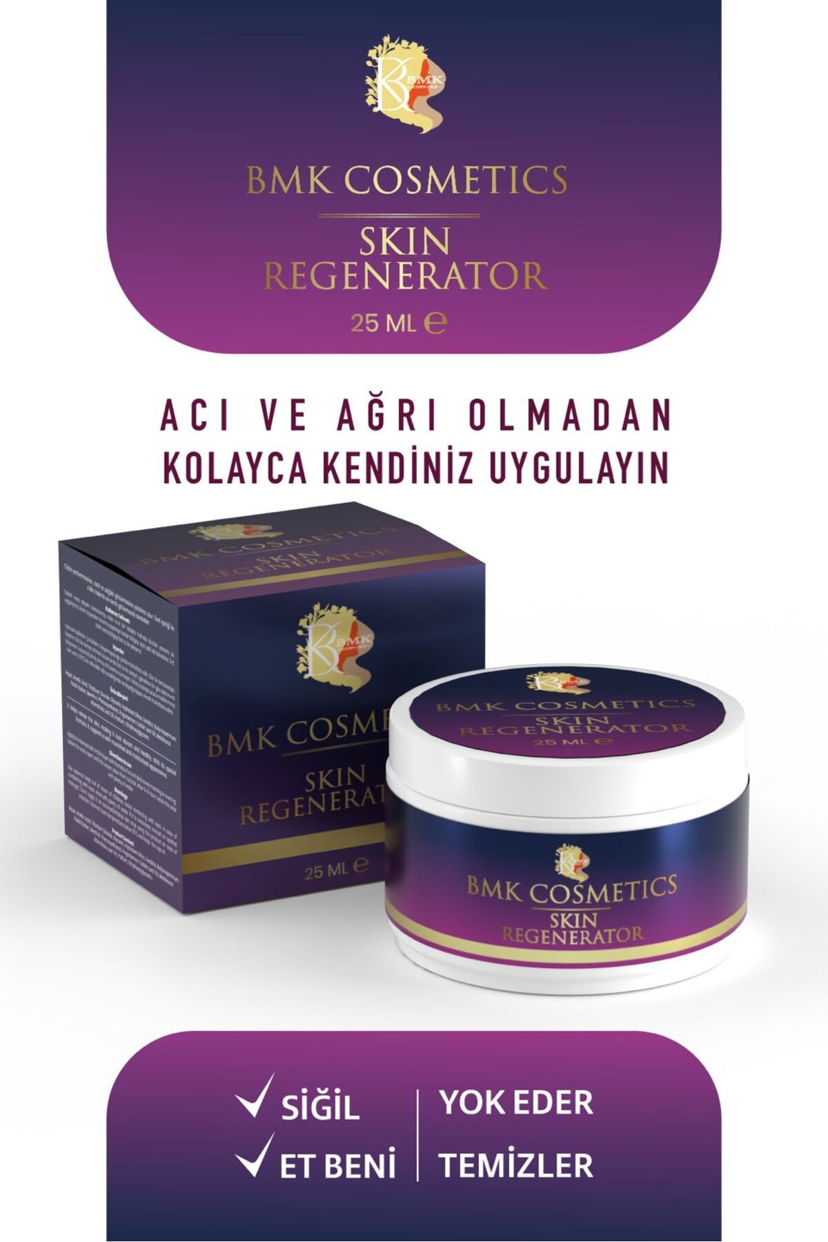 BMK BEAUTY COSMETİC Et beni, Genital siğil, Nasır ve siğil et beni bakım kremi | BMK lezyon kremi