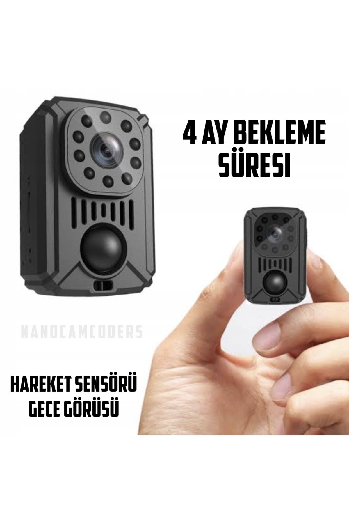 Nanocamcoders 1k ° 1080p Profesyonel Güvenlik Kamerası | Premium Kalite Gizli Kayıt - Mini Kompakt Tasarım ✅