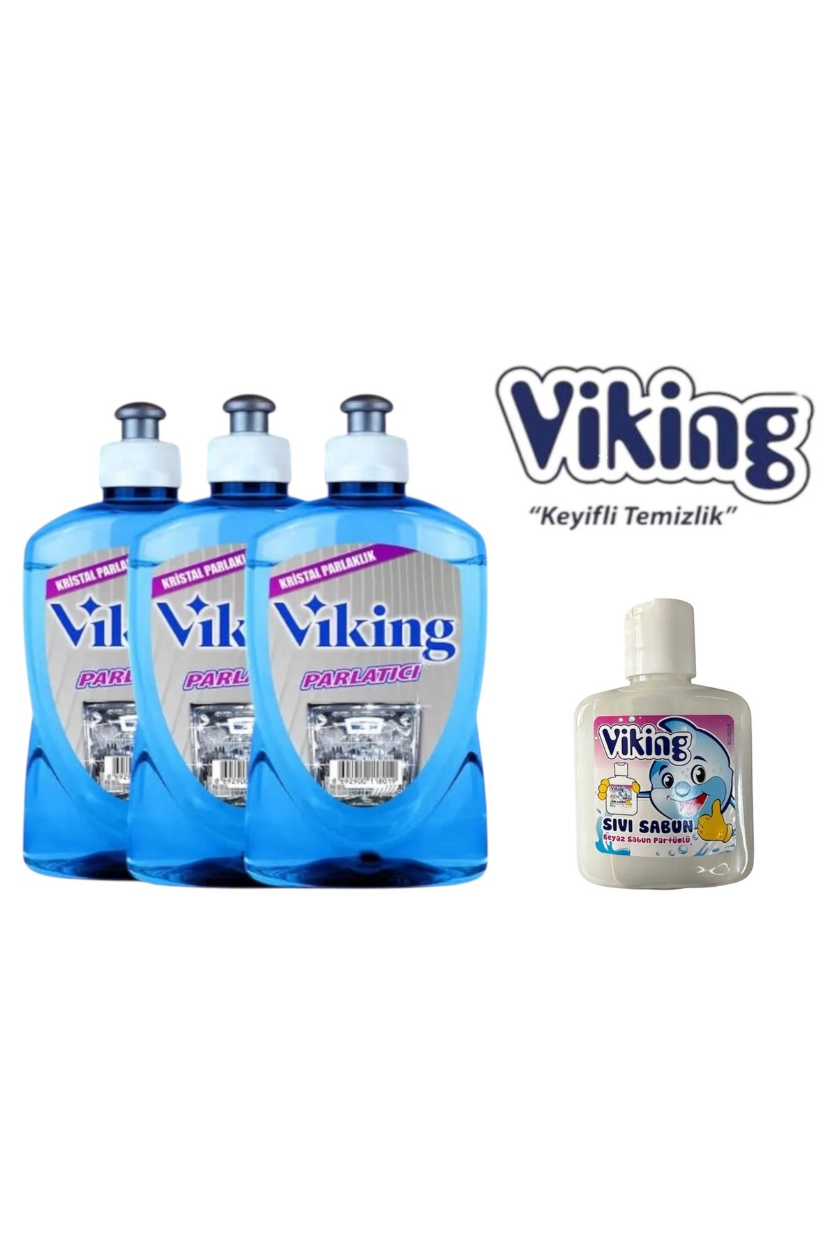Viking Bulaşık Makinesi Parlatıcı 3 Adet + Magic Sünger