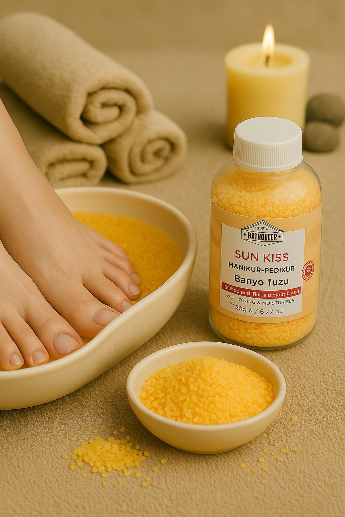 naturgleam Sun Kıss Manikür Pedikür Banyo Tuzu 200gr (EPSOM SALT)