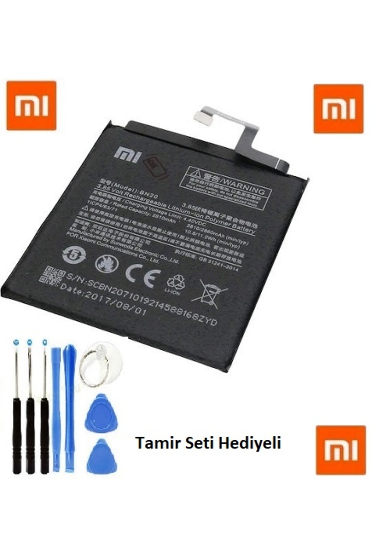 AXYA Xiaomi Mi 5C Mİ5C BN20 Batarya Pil ve Tamir Seti